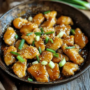 - 4 boneless, skinless chicken breasts - 1/2 cup honey - 1/4 cup low-sodium soy sauce - 4 cloves garlic, finely minced - 1 tablespoon fresh ginger, grated - 2 tablespoons olive oil - 1 tablespoon apple cider vinegar - 1 teaspoon sesame oil - Salt and freshly ground black pepper to taste - 2 green onions, finely sliced (for garnish) - 1 tablespoon sesame seeds (optional, for garnish) When making honey garlic chicken, the choice of ingredients matters. You want fresh, high-quality items to get the best taste. Start with four boneless, skinless chicken breasts. They cook evenly and stay tender. The honey gives the dish its sweet flavor. Use half a cup for the right balance. Low-sodium soy sauce adds a savory touch. Just a quarter cup helps to keep the dish from being too salty. Garlic is key! Use four cloves, finely minced. It adds depth and aroma. A tablespoon of fresh ginger brings warmth and zest. Olive oil helps in searing the chicken. It also adds a nice richness. A tablespoon of apple cider vinegar balances the sweetness. One teaspoon of sesame oil adds a nutty flavor that enhances the dish. Don't forget to season! Use salt and freshly ground black pepper to your taste. For garnish, slice two green onions finely. If you like, sprinkle sesame seeds on top for a crunchy finish. This mix of ingredients makes your honey garlic chicken shine. For the full recipe, check out the complete instructions. - First, whisk the honey, soy sauce, garlic, ginger, apple cider vinegar, and sesame oil. This creates a tasty marinade. - Next, season the chicken breasts with salt and pepper. This adds flavor to the meat. - Coat the chicken in the marinade. I like to use a zip-lock bag for easy mixing. Seal it and refrigerate for at least 30 minutes. If you have time, let it marinate for up to 2 hours for more flavor. - Preheat your oven to 400°F (200°C). This gets it ready for baking. - Heat olive oil in a large, oven-safe skillet over medium-high heat. - Remove the chicken from the marinade and let excess drip off. Carefully add the chicken to the hot skillet. Sear each side for about 3-4 minutes. You want a nice golden crust. - After searing, pour the reserved marinade over the chicken in the skillet. This will make it extra saucy and tasty. - Transfer the skillet to your preheated oven. Bake for 20-25 minutes. Check that the chicken reaches an internal temperature of 165°F (75°C). - After baking, let the chicken rest for about 5 minutes. This helps keep it juicy. - Slice the chicken and drizzle it with the honey garlic sauce from the skillet. Garnish with green onions and sesame seeds if you like. Enjoy your delicious meal! For the complete recipe, check out the [Full Recipe]. - Recommended marinating times: For best taste, marinate your chicken for at least 30 minutes. If you have more time, go for up to 2 hours. This allows the flavors to soak in well. - Importance of resting after baking: After you bake the chicken, let it rest for about 5 minutes. This helps the juices stay inside, making your chicken juicy and tender. - Tips for achieving a golden crust: To get that perfect golden crust, make sure your skillet is hot before adding the chicken. Sear it for 3-4 minutes on each side. This step adds a nice crunch and great flavor. - Suggestions for spice additions: If you like a bit of heat, add red pepper flakes to the marinade. This will give your dish a nice kick. - Altering sweetness with different honey types: You can use different honey types to change the flavor. Wildflower honey gives a floral taste, while clover honey is milder. Choose what you prefer! - Using fresh herbs for garnish: Fresh herbs like cilantro or parsley can brighten up your dish. They add color and freshness. - Best skillet type for browning: A cast-iron skillet works great for browning. It holds heat well and gives an even cook. - Recommended oven temperature checks: Always preheat your oven to 400°F (200°C). This ensures even cooking throughout. - Importance of meat thermometer for doneness: Use a meat thermometer to check if your chicken is cooked. It should reach an internal temperature of 165°F (75°C). This ensures your meal is safe and delicious. For more details, you can check the Full Recipe. {{image_4}} You can easily switch up the main protein in your honey garlic chicken. Here are some great options: - Tofu or tempeh: For a vegan version, use firm tofu or tempeh. They soak up flavors well. - Bone-in chicken: Choosing bone-in pieces adds rich flavor and moisture to your dish. - Different cuts: Try chicken thighs or drumsticks. They tend to be juicier than breasts. Mixing in new flavors can make this dish exciting: - Chili flakes: If you like heat, add chili flakes to your marinade. It gives a nice kick. - Citrus: Add lime or orange juice for a fresh twist. It brightens the taste beautifully. - Different sauces: Feel free to use teriyaki or sweet chili sauce. They’ll give a unique flair. There are many ways to cook honey garlic chicken. Here are some methods to try: - Grilling: Grilling gives a smoky flavor. Cook on medium heat for great results. - Slow cooking: Use a slow cooker for tender, fall-off-the-bone meat. It’s perfect for busy days. - Instant Pot: This method is fast and easy. It cooks the chicken quickly while keeping it juicy. For the full recipe, check out the [Full Recipe]. To keep your honey garlic chicken fresh, refrigerate it in an airtight container. This method helps the chicken stay juicy. Store it for up to four days. For the leftover sauce, pour it into a small jar. Seal it tightly and keep it in the fridge. This sauce can last for about a week. If you want to keep the chicken longer, freezing is a great option. Wrap each piece in plastic wrap or foil. Then place them in a freezer bag. This prevents freezer burn. The chicken can stay frozen for up to three months. To thaw, move it from the freezer to the fridge overnight. This slow method keeps the chicken moist and safe. When reheating, avoid using a microwave alone. Instead, use an oven or skillet to warm it up gently. This keeps the chicken from drying out. For the sauce, heat it in a small pot. Stir it while warming so it stays smooth and flavorful. Enjoy every bite of your honey garlic chicken! Honey garlic chicken is a tasty dish made with chicken, honey, and garlic. It blends sweet and savory flavors that many love. The dish comes from Asian cuisine, but it has gained popularity worldwide. The key ingredients are chicken breasts, honey, soy sauce, garlic, and ginger. These ingredients create a rich marinade that makes the chicken juicy and flavorful. To make honey garlic chicken, follow these essential steps: 1. Mix the honey, soy sauce, garlic, and ginger in a bowl. 2. Season the chicken with salt and pepper. 3. Marinate the chicken in the sauce for at least 30 minutes. 4. Preheat your oven to 400°F (200°C). 5. Sear the chicken in a hot skillet. 6. Pour the reserved marinade over the chicken and bake it for 20-25 minutes. This method ensures your chicken stays moist and full of flavor. For a detailed recipe, check the Full Recipe. Yes, you can use different meats. Turkey or pork can work well, too. If you prefer a vegetarian option, tofu or tempeh are great substitutes. Just ensure you adjust the cooking time as needed. Each type of meat will give a unique taste but will still pair beautifully with the honey garlic sauce. Honey garlic chicken can last in the fridge for about three to four days. Make sure to store it in an airtight container to keep it fresh. If you want to keep it longer, you can freeze it. Frozen honey garlic chicken can last for up to three months. Just thaw it properly before reheating. Honey garlic chicken goes well with many sides. Here are some great options: - Steamed rice or fried rice - Roasted vegetables - Green salad with a light dressing - Noodles tossed in sesame oil These dishes complement the sweet and savory taste of honey garlic chicken perfectly. In this article, we explored the simple yet flavorful honey garlic chicken. We covered key ingredients like chicken, honey, and garlic, along with cooking steps to ensure a juicy meal. We also shared helpful tips for marinating and achieving the perfect crust. Additionally, we discussed variations for different dietary needs. With these insights, you can create a delicious dish that fits any occasion. Enjoy cooking, and don't be afraid to experiment with flavors!