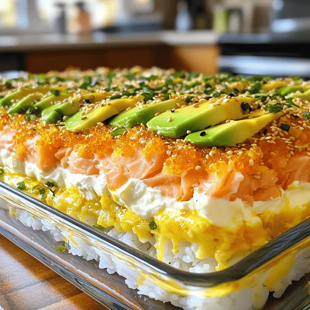 Salmon Sushi Bake Easy Recipe for Home Cooks