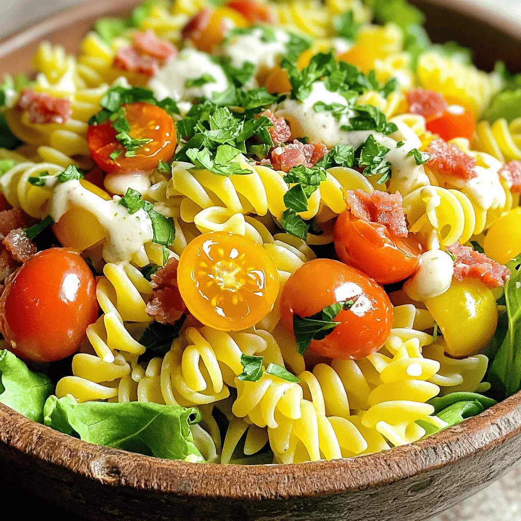 BLT Pasta Salad Tasty and Fresh Summer Dish