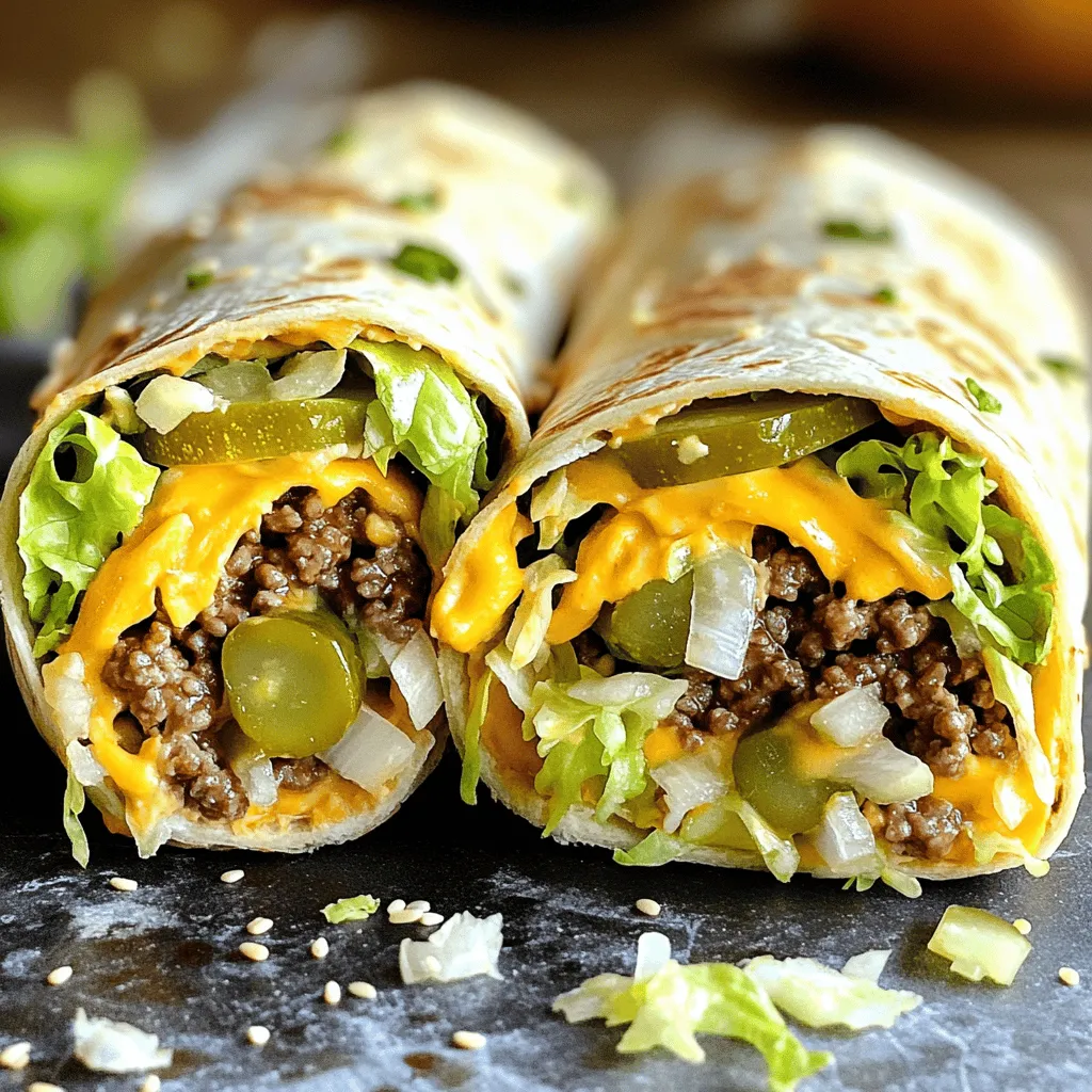 Homemade Big Mac Wraps Simple and Tasty Meal
