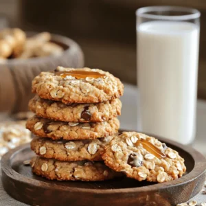 To create the best 5-Ingredient Peanut Butter Oatmeal Cookies, you need just five simple items. Here’s what you will need: - 1 cup all-natural peanut butter (smooth or crunchy for your preference) - 1 cup rolled oats - 1/3 cup honey or pure maple syrup (for natural sweetness) - 1 teaspoon baking soda (for lift) - 1/2 cup chocolate chips (optional, but recommended for that extra delight) Using these ingredients will help you bake tasty cookies that you can enjoy any time. If you want to add more flavor, consider these optional ingredients: - A pinch of salt can enhance the sweetness. - A teaspoon of vanilla extract adds a warm note. - Chopped nuts give a nice crunch. - Dried fruits, like raisins or cranberries, add sweetness and texture. - A sprinkle of cinnamon can bring warmth and spice. These extras can make your cookies even more special. Sometimes, you may need to adjust ingredients. Here are some easy swaps: - Almond butter can replace peanut butter if you want a nut-free option. - Agave syrup can replace honey or maple syrup for a different sweetener. - Use quick oats if you don’t have rolled oats on hand. - For a gluten-free version, ensure your oats are certified gluten-free. These swaps allow you to enjoy cookies that fit your needs while keeping them delicious. For the complete recipe, check out the Full Recipe section. To make the dough, start by preheating your oven to 350°F (175°C). This will ensure your cookies bake evenly. While the oven heats, grab a baking sheet and line it with parchment paper. This will help the cookies not stick. In a large bowl, mix together the peanut butter, rolled oats, honey or maple syrup, and baking soda. You want to stir until the dough is thick and sticks together well. If you wish to add extra sweetness, fold in the chocolate chips gently. Make sure they spread throughout the dough for a sweet bite in every cookie. Now, scoop out the dough using a tablespoon. Place the dough balls on the baking sheet, leaving space between them. This space helps the cookies spread while baking. You can flatten each ball slightly with the back of a fork. This gives a nice crisscross look on top. Place the baking sheet in your oven and let the cookies bake for 10-12 minutes. Watch for the edges to turn a nice golden brown. This is a good sign they are ready. After baking, take the tray out of the oven. Let the cookies cool for about 5 minutes on the baking sheet. This helps them firm up a bit. Then, carefully move the cookies to a wire rack. This allows them to cool completely. For storage, keep your cookies in an airtight container. They can stay fresh for several days. For longer storage, you can freeze them. Just make sure to separate layers with parchment paper so they don’t stick together. For the full recipe, check out the main article. To get cookies that are chewy and soft, focus on mixing. Combine your peanut butter and oats well. The honey or syrup adds moisture. If your dough feels too dry, add a little water. If you want a crunchier cookie, bake them a bit longer. Watch closely, so they don’t burn! You can add fun flavors to your cookies easily. Try adding nuts like walnuts or pecans. Dried fruits like raisins or cranberries work too. If you love chocolate, add more chocolate chips! You can even sprinkle sea salt on top for a sweet-salty mix. Get creative and make them your own! One common mistake is overmixing the dough. If you mix too much, your cookies can turn out tough. Another mistake is not spacing the cookies enough. They need room to spread. Also, don’t skip cooling them on the rack. If you leave them on the tray too long, they will get soggy. Remember these tips for the best cookies! For the full recipe, check out the details above. {{image_4}} If you need a nut-free option, use sunflower seed butter. This swap makes the cookies safe for kids with nut allergies. Sunflower seed butter has a smooth, creamy texture, just like peanut butter. The taste is slightly different but still delicious. You can follow the same steps in the full recipe. Just replace the peanut butter with sunflower seed butter, and enjoy! To make these cookies vegan, swap honey for maple syrup. Maple syrup gives a sweet taste without any animal products. Use the same amount in the recipe. The cookies will still turn out soft and chewy. This change makes them friendly for everyone, even those who avoid animal products. You can easily add flavors to your cookies. If you like chocolate, mix in chocolate chips or chunks. Dried fruits, like raisins or cranberries, add sweetness and chewiness. For a nutty crunch, try adding chopped nuts like walnuts or pecans. You can also sprinkle in a pinch of cinnamon for warmth. Get creative and make these cookies your own! Store any leftover cookies in an airtight container. This helps keep them soft and chewy. Place a piece of bread inside the container to retain moisture. The bread absorbs air and keeps cookies fresh longer. For long-term storage, freeze your cookies. First, let them cool completely. Then, place them in a single layer on a baking sheet. Freeze for 2-3 hours. After that, transfer them to a freezer bag. They can last up to three months in the freezer. To keep cookies fresh, avoid direct sunlight and heat. Store them in a cool, dry place. If you live in a humid area, consider using a desiccant packet in the container. This helps absorb any moisture and keeps your cookies from getting soggy. Enjoy your 5-ingredient peanut butter oatmeal cookies anytime! For the full recipe, check the section above. These cookies can last up to one week when stored in an airtight container. If you want them to stay fresh longer, keep them in the fridge. They can last about two weeks in the fridge. Yes, you can make these cookies gluten-free by using certified gluten-free oats. Just check the label to ensure there is no cross-contamination with gluten. This simple swap keeps the flavor intact while making it safe for those with gluten sensitivity. You can use agave nectar or coconut sugar as alternatives. Both options provide sweetness without altering the cookie's texture. Just remember that some sweeteners may change the taste slightly, but they will still be yummy. Absolutely! Doubling the recipe is easy and a great idea for sharing. Just increase each ingredient by two times. Ensure you have enough baking sheets and space in your oven for the extra cookies. Enjoy baking this delightful treat! These peanut butter oatmeal cookies are simple and fun to make. We covered ingredients, step-by-step instructions, and tips to achieve the best flavor and texture. You can customize them with options like sunflower seed butter or maple syrup. Proper storage helps keep them fresh for longer. Enjoy baking and sharing your delicious creations! Remember, following these steps leads to tasty treats every time.