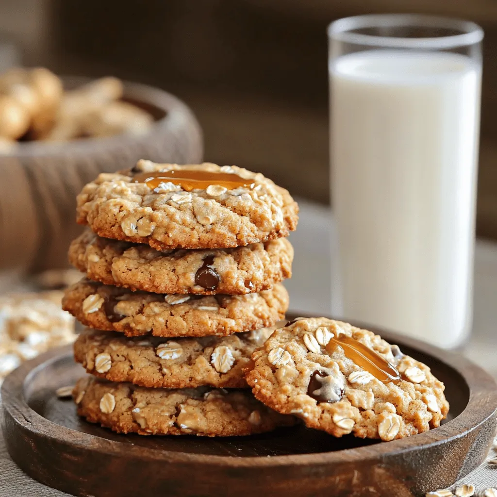 To create the best 5-Ingredient Peanut Butter Oatmeal Cookies, you need just five simple items. Here’s what you will need: - 1 cup all-natural peanut butter (smooth or crunchy for your preference) - 1 cup rolled oats - 1/3 cup honey or pure maple syrup (for natural sweetness) - 1 teaspoon baking soda (for lift) - 1/2 cup chocolate chips (optional, but recommended for that extra delight) Using these ingredients will help you bake tasty cookies that you can enjoy any time. If you want to add more flavor, consider these optional ingredients: - A pinch of salt can enhance the sweetness. - A teaspoon of vanilla extract adds a warm note. - Chopped nuts give a nice crunch. - Dried fruits, like raisins or cranberries, add sweetness and texture. - A sprinkle of cinnamon can bring warmth and spice. These extras can make your cookies even more special. Sometimes, you may need to adjust ingredients. Here are some easy swaps: - Almond butter can replace peanut butter if you want a nut-free option. - Agave syrup can replace honey or maple syrup for a different sweetener. - Use quick oats if you don’t have rolled oats on hand. - For a gluten-free version, ensure your oats are certified gluten-free. These swaps allow you to enjoy cookies that fit your needs while keeping them delicious. For the complete recipe, check out the Full Recipe section. To make the dough, start by preheating your oven to 350°F (175°C). This will ensure your cookies bake evenly. While the oven heats, grab a baking sheet and line it with parchment paper. This will help the cookies not stick. In a large bowl, mix together the peanut butter, rolled oats, honey or maple syrup, and baking soda. You want to stir until the dough is thick and sticks together well. If you wish to add extra sweetness, fold in the chocolate chips gently. Make sure they spread throughout the dough for a sweet bite in every cookie. Now, scoop out the dough using a tablespoon. Place the dough balls on the baking sheet, leaving space between them. This space helps the cookies spread while baking. You can flatten each ball slightly with the back of a fork. This gives a nice crisscross look on top. Place the baking sheet in your oven and let the cookies bake for 10-12 minutes. Watch for the edges to turn a nice golden brown. This is a good sign they are ready. After baking, take the tray out of the oven. Let the cookies cool for about 5 minutes on the baking sheet. This helps them firm up a bit. Then, carefully move the cookies to a wire rack. This allows them to cool completely. For storage, keep your cookies in an airtight container. They can stay fresh for several days. For longer storage, you can freeze them. Just make sure to separate layers with parchment paper so they don’t stick together. For the full recipe, check out the main article. To get cookies that are chewy and soft, focus on mixing. Combine your peanut butter and oats well. The honey or syrup adds moisture. If your dough feels too dry, add a little water. If you want a crunchier cookie, bake them a bit longer. Watch closely, so they don’t burn! You can add fun flavors to your cookies easily. Try adding nuts like walnuts or pecans. Dried fruits like raisins or cranberries work too. If you love chocolate, add more chocolate chips! You can even sprinkle sea salt on top for a sweet-salty mix. Get creative and make them your own! One common mistake is overmixing the dough. If you mix too much, your cookies can turn out tough. Another mistake is not spacing the cookies enough. They need room to spread. Also, don’t skip cooling them on the rack. If you leave them on the tray too long, they will get soggy. Remember these tips for the best cookies! For the full recipe, check out the details above. {{image_4}} If you need a nut-free option, use sunflower seed butter. This swap makes the cookies safe for kids with nut allergies. Sunflower seed butter has a smooth, creamy texture, just like peanut butter. The taste is slightly different but still delicious. You can follow the same steps in the full recipe. Just replace the peanut butter with sunflower seed butter, and enjoy! To make these cookies vegan, swap honey for maple syrup. Maple syrup gives a sweet taste without any animal products. Use the same amount in the recipe. The cookies will still turn out soft and chewy. This change makes them friendly for everyone, even those who avoid animal products. You can easily add flavors to your cookies. If you like chocolate, mix in chocolate chips or chunks. Dried fruits, like raisins or cranberries, add sweetness and chewiness. For a nutty crunch, try adding chopped nuts like walnuts or pecans. You can also sprinkle in a pinch of cinnamon for warmth. Get creative and make these cookies your own! Store any leftover cookies in an airtight container. This helps keep them soft and chewy. Place a piece of bread inside the container to retain moisture. The bread absorbs air and keeps cookies fresh longer. For long-term storage, freeze your cookies. First, let them cool completely. Then, place them in a single layer on a baking sheet. Freeze for 2-3 hours. After that, transfer them to a freezer bag. They can last up to three months in the freezer. To keep cookies fresh, avoid direct sunlight and heat. Store them in a cool, dry place. If you live in a humid area, consider using a desiccant packet in the container. This helps absorb any moisture and keeps your cookies from getting soggy. Enjoy your 5-ingredient peanut butter oatmeal cookies anytime! For the full recipe, check the section above. These cookies can last up to one week when stored in an airtight container. If you want them to stay fresh longer, keep them in the fridge. They can last about two weeks in the fridge. Yes, you can make these cookies gluten-free by using certified gluten-free oats. Just check the label to ensure there is no cross-contamination with gluten. This simple swap keeps the flavor intact while making it safe for those with gluten sensitivity. You can use agave nectar or coconut sugar as alternatives. Both options provide sweetness without altering the cookie's texture. Just remember that some sweeteners may change the taste slightly, but they will still be yummy. Absolutely! Doubling the recipe is easy and a great idea for sharing. Just increase each ingredient by two times. Ensure you have enough baking sheets and space in your oven for the extra cookies. Enjoy baking this delightful treat! These peanut butter oatmeal cookies are simple and fun to make. We covered ingredients, step-by-step instructions, and tips to achieve the best flavor and texture. You can customize them with options like sunflower seed butter or maple syrup. Proper storage helps keep them fresh for longer. Enjoy baking and sharing your delicious creations! Remember, following these steps leads to tasty treats every time.