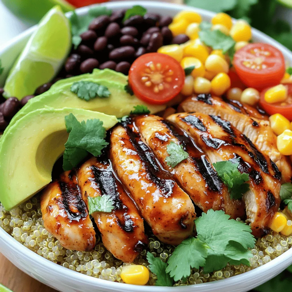 Honey Chipotle Chicken Bowls Flavorful and Simple Meal