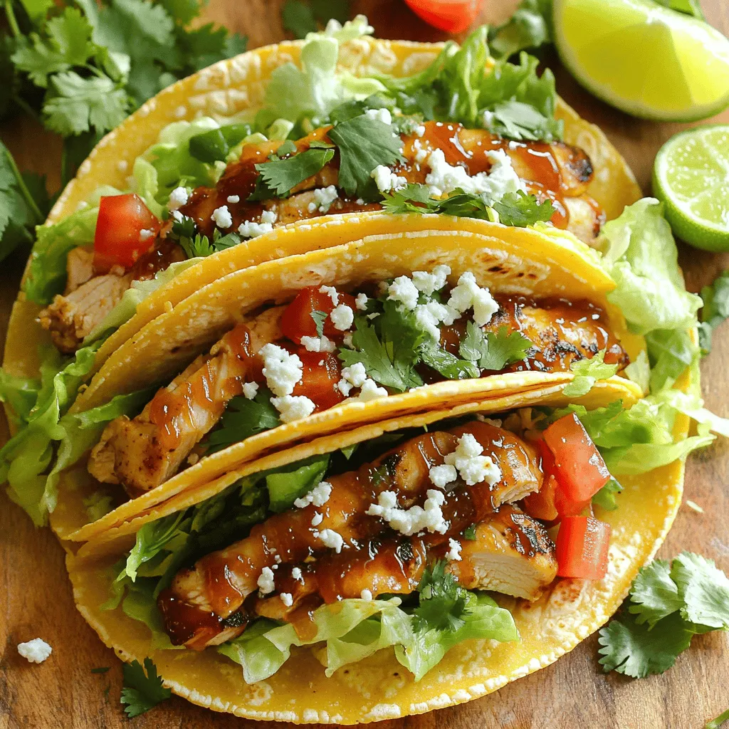 Garlic Butter Honey BBQ Chicken Tacos Simple Delight