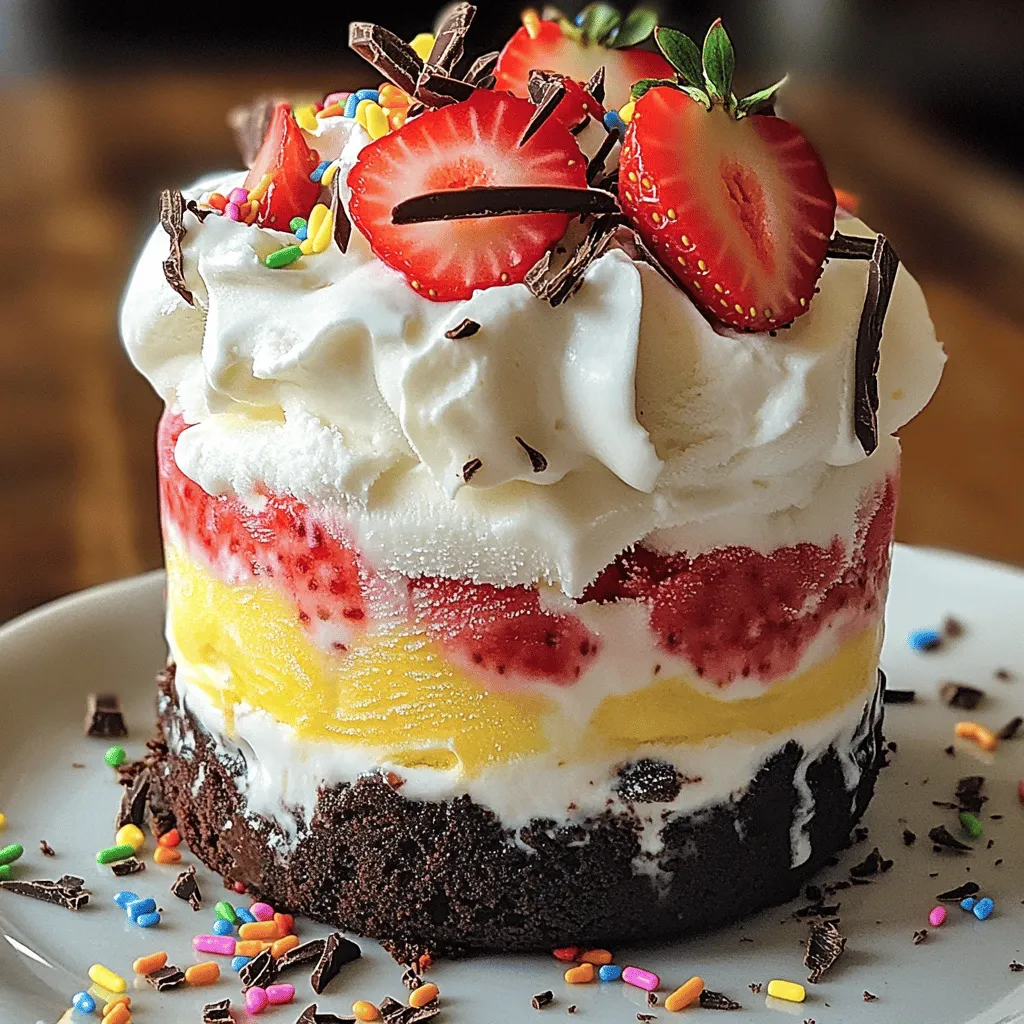 Mini Neapolitan Ice Cream Cake Delightful and Easy Recipe