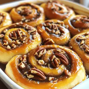 - 1 cup warm milk (110°F/43°C) - 1/4 cup granulated sugar - 2 1/4 teaspoons active dry yeast (1 packet) - 1/4 cup unsalted butter, melted - 1 large egg - 4 cups all-purpose flour - 1 teaspoon salt - 1 teaspoon ground cinnamon - 1/2 cup brown sugar, packed (for filling) - 2 tablespoons ground cinnamon (for filling) - 1/4 cup unsalted butter, softened (for filling) - 1/2 cup pecans, chopped (for filling) - 1/2 cup brown sugar, packed (for sticky sauce) - 1/4 cup unsalted butter (for sticky sauce) - 1/4 cup corn syrup (for sticky sauce) - 1/2 cup pecans, chopped (for sticky sauce) - Measure dry and wet ingredients accurately. - Use a kitchen scale for precise measurements. When I make sticky pecan cinnamon buns, I always check my measurements. This helps keep the texture just right. If you use a kitchen scale, you can get the best results. It ensures that you have the exact amount of each ingredient. This is key for baking success. Warm milk activates the yeast. Sugar feeds the yeast, helping it grow. This makes your dough fluffy. If you use too much flour, your buns might be dry. Use the right amount for the best taste. For sticky pecan buns, fresh pecans add a great crunch. I love chopping them just before use. It keeps them fresh and flavorful. Always pack brown sugar in the measuring cup. This helps it stay moist. Now, let’s get ready to bake these delicious treats! Check the [Full Recipe] for the complete steps. 1. Start by heating 1 cup of milk until it's warm, about 110°F. 2. In a bowl, mix the warm milk with 1/4 cup of sugar. 3. Sprinkle 2 1/4 teaspoons of active dry yeast over the milk. Stir gently and let it sit for about 5 minutes. The yeast will foam, showing it’s alive. 4. In a large bowl, whisk together 1/4 cup melted butter and 1 egg. 5. Pour the frothy yeast mixture into the butter and egg. Stir well until combined. 6. Gradually add 4 cups of all-purpose flour, 1 teaspoon salt, and 1 teaspoon ground cinnamon. Mix until a soft dough forms. 7. Transfer the dough to a floured surface. Knead it for 5 to 7 minutes until it's smooth and elastic. 1. Place the kneaded dough in a greased bowl. 2. Cover it with a damp cloth to keep it warm. 3. Let it rise in a warm spot for about 1 hour. The dough should double in size. 4. You know the dough is ready when it springs back slightly when you poke it. 1. Roll out the dough on a floured surface into a rectangle, about 1/4-inch thick. 2. Spread 1/4 cup softened butter evenly over the dough. 3. Sprinkle 1/2 cup packed brown sugar, 2 tablespoons ground cinnamon, and 1/2 cup chopped pecans on top. 4. Starting from one long edge, tightly roll the dough into a log. 5. Cut the log into 12 equal pieces, about 1 to 1.5 inches thick. 6. Place the sliced buns cut side up in a greased 9x13 inch baking dish atop the sticky sauce. 7. Cover with a cloth and let them rise for another 30 minutes. Follow these steps for perfect sticky pecan cinnamon buns. For the complete recipe, check the [Full Recipe]. For perfect cinnamon buns, kneading is key. You want a soft and smooth dough. Knead the dough for about 5 to 7 minutes. This helps develop gluten. Gluten gives the buns their chewy texture. If the dough feels sticky, sprinkle a little flour on top. Just a little! Avoid over-proofing the dough. If it rises too long, the buns may fall flat. After the first rise, the dough should double in size. Look for a puffy texture, not a runny one. Set your oven to 350°F (175°C) for baking. This temperature works for most types of ovens. If you have a convection oven, lower the heat by about 25°F (10°C). Convection ovens cook faster. To check if your buns are done, look for a golden brown color. You can also tap the bottom of a bun. If it sounds hollow, it's ready! For a beautiful presentation, use a rustic wooden board. Place the sticky pecan cinnamon buns in a circle. This makes for a lovely display. For extra flair, add whole pecans on top. A light dusting of powdered sugar gives a nice contrast. It looks pretty and tastes great! Enjoy these tips while you make your sticky pecan cinnamon buns from the Full Recipe! {{image_4}} You can change up your sticky pecan cinnamon buns with fun flavors. Adding chocolate chips gives a sweet twist. Just sprinkle them on top of the filling before rolling the dough. You could also mix in apple or pumpkin spices. These spices add warmth and depth to each bite. Try using nutmeg or allspice for a cozy touch. If you want a healthier version, consider using whole wheat flour. This swap adds more fiber and nutrients. You can also reduce the sugar in the filling and sauce. Start by cutting the brown sugar by half. This change still keeps the buns tasty and sweet, but with less guilt. If you follow a vegan diet, you can easily make these buns plant-based. Substitute eggs with flaxseed meal or applesauce. Use coconut oil or a vegan butter instead of regular butter. These swaps keep the buns rich and delicious without animal products. You’ll still enjoy the same gooey goodness in every bite. For the full recipe, refer to the Sticky Pecan Cinnamon Buns section above. To keep your sticky pecan cinnamon buns fresh, follow these tips: - Room Temperature: Place them in an airtight container. They last for about 2 days. - Refrigeration: For longer storage, you can refrigerate them. They stay good for up to a week. - Freezing: Wrap each bun in plastic wrap and place them in a freezer bag. They last for up to 3 months. Refrigeration keeps them safe but may change their texture. Freezing helps maintain flavor and freshness. Reheating is key for enjoying your sticky buns. Here are the best methods: - Microwave: Place a bun on a microwave-safe plate. Heat for about 15-20 seconds. This warms them quickly. - Oven: Preheat the oven to 350°F (175°C). Wrap the buns in foil and heat for 10-15 minutes. This keeps them soft. Reheating helps restore the sticky texture. Always check to avoid overheating. Enjoy the warm, gooey goodness! To check if your cinnamon buns are done, look for a golden brown color. They should feel firm to the touch but also spring back slightly. You can also use a toothpick to test the center. If it comes out clean, your buns are ready. The smell will be sweet and warm, filling your kitchen with a cozy aroma. Yes, you can prepare the dough in advance! After kneading, cover it and place it in the fridge overnight. This slow rise will add flavor and depth to your buns. The next day, let the dough sit at room temperature for about 30 minutes before rolling it out. If your dough doesn’t rise, it may be due to inactive yeast. Make sure your yeast is fresh and the milk is warm, not hot. If the dough doesn’t rise after an hour, try moving it to a warmer spot. If all else fails, you can start over with a new batch of yeast. Making cinnamon buns is a fun and tasty project. We covered the key ingredients, measuring tips, and step-by-step instructions. You now know how to prepare, rise, assemble, and bake perfect cinnamon buns. I shared helpful tips for texture, baking, and serving. You can even try flavor variations or healthier options. Remember, storing and reheating leftovers keeps them fresh. Embrace your creativity and enjoy this delicious treat! Your kitchen will smell amazing, and each bite will be worth the effort. Happy baking!