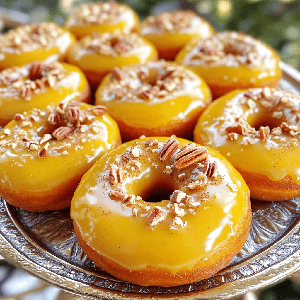 Baked Pumpkin Donuts with Maple Glaze Delight