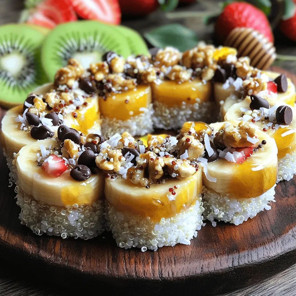 Delicious Banana Sushi Simple Recipe to Enjoy