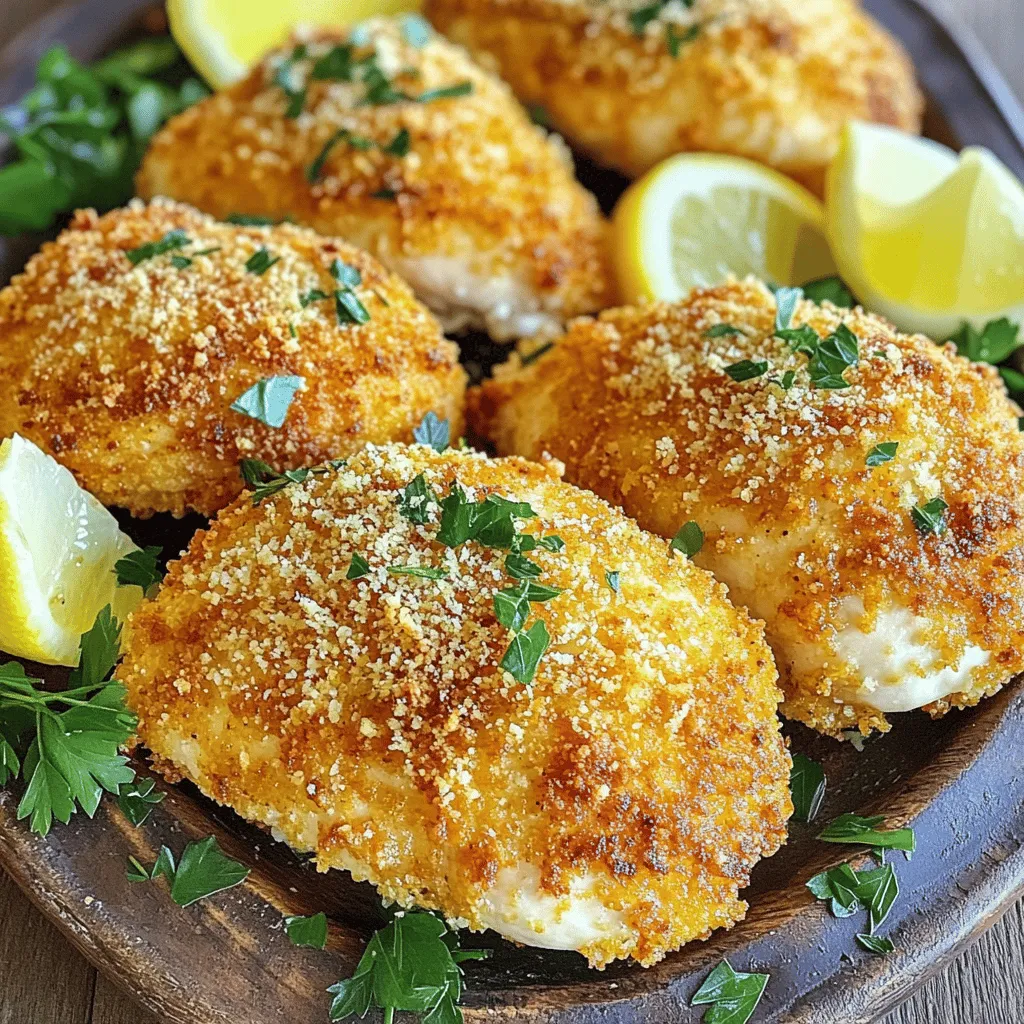 Garlic Parmesan Chicken Crunchy and Flavorful Delight
