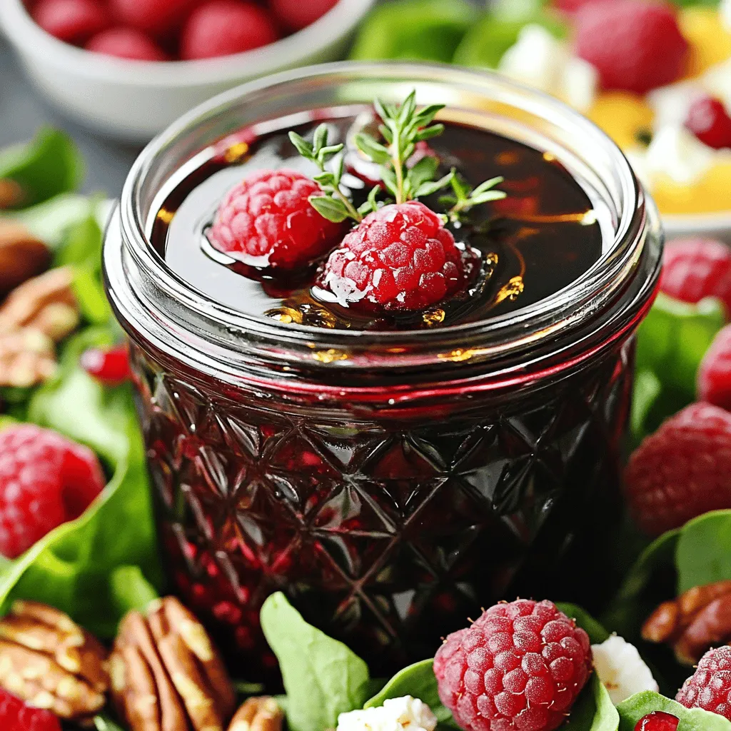 Raspberry Balsamic Vinaigrette Salad Dressing Delight