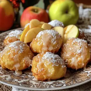 To make baked apple fritters, you'll need a few key ingredients. Here’s a simple list: - 2 medium apples, peeled and diced into small cubes - 1 cup all-purpose flour - 1/2 cup granulated sugar - 1 teaspoon baking powder - 1/2 teaspoon baking soda - 1/2 teaspoon ground cinnamon (plus extra for coating) - 1/4 teaspoon ground nutmeg - 1/4 teaspoon sea salt - 1/2 cup buttermilk (or milk with lemon juice) - 1 large egg, beaten - 1 tablespoon unsalted butter, melted - 1 teaspoon pure vanilla extract - 1/2 cup powdered sugar - 1 tablespoon milk (for glaze adjustment) Each ingredient plays a role in creating that perfect fritter. The apples add moisture and flavor. The flour and sugar provide structure and sweetness. Baking powder and baking soda help them rise, while spices like cinnamon and nutmeg bring warmth. Buttermilk makes them tender, and the egg binds everything together. For the glaze, powdered sugar and milk give that sweet finish. You can find the full recipe [here](#). 1. Preheat your oven to 375°F (190°C). This step is key for crispy fritters. 2. Prepare a baking sheet by lining it with parchment paper. This helps avoid sticking. 3. Take two medium apples, peel, and dice them into small cubes. Toss these apple pieces with a sprinkle of cinnamon. Set aside to let the flavors blend. 4. In a large mixing bowl, combine all the dry ingredients. This includes flour, sugar, baking powder, baking soda, cinnamon, nutmeg, and sea salt. Mix well to ensure even distribution. 1. In another bowl, whisk together the wet ingredients. This includes buttermilk, a beaten egg, melted butter, and vanilla extract. Whisk until everything is smooth. 2. Gradually add the wet mixture into the dry ingredients. Stir gently with a spatula. Do not overmix; small lumps are okay. 1. Carefully fold in the cinnamon-coated apple mixture. Make sure the apples are evenly spread throughout the batter. 2. Using a spoon or cookie scoop, drop spoonfuls of batter onto your prepared baking sheet. Leave about two inches between each fritter. 3. Place the baking sheet in the oven and bake for 15 to 20 minutes. Look for a golden brown color. A toothpick should come out clean when inserted into the center. Enjoy making these baked apple fritters! For the full recipe, check out the detailed steps above. To make the best baked apple fritters, focus on the apple pieces. Ensure even apple distribution in the batter. This will give you a balanced flavor in every bite. If the apples are all in one spot, some bites will taste bland. Do not overmix the batter. Mixing too much can lead to tough fritters. Stir gently until the dry and wet ingredients just come together. A few lumps are okay. This keeps your fritters light and fluffy. Presentation matters! Serve the fritters warm on a nice plate. You can dust them with extra cinnamon for a sweet touch. Add thin apple slices as a garnish for a splash of color. These fritters go great with coffee or tea. The warm flavors blend well with a hot cup. They become a cozy treat on chilly days. Watch out for using overly ripe apples. This can make your fritters mushy. Choose firm apples for the best texture. Also, do not skip preheating the oven. A hot oven helps the fritters rise and bake evenly. If the oven isn't hot enough, you may end up with soggy fritters. Follow the temperature in the Full Recipe for the best results. {{image_4}} You can easily change the taste of your fritters. Adding nuts like walnuts or pecans gives a nice crunch. This extra texture pairs well with the soft apples. You can also try different spices. Ginger brings warmth, while cardamom adds a unique twist. Experimenting with spices will keep the fritters exciting. If you need gluten-free options, use almond or coconut flour. These flours work well and maintain good flavor. For vegan options, swap the egg for a flax egg. Mix one tablespoon of ground flaxseed with two and a half tablespoons of water. Let it sit for five minutes to thicken. You can also choose non-dairy milk instead of buttermilk. These changes make the fritters friendly for all diets. Toppings can enhance your fritters. Instead of the usual glaze, try a maple or chocolate glaze. Both add sweetness and richness. You can also dust the fritters with a cinnamon sugar blend. This gives a classic touch and a bit of extra sweetness. Each of these options offers a fun way to personalize your dish. For the full recipe, check out the main article. Store any leftover fritters in an airtight container. This keeps them fresh and moist. You can enjoy them for up to three days in the fridge. If you want to keep them longer, consider freezing them for later. To reheat fritters, use an oven set to 350°F (175°C). Place them on a baking sheet for about 5 to 8 minutes. This method helps maintain their crispy texture. For a quick option, use a microwave. Heat them for 10 to 15 seconds, but they might get soft. Drizzle with glaze after reheating for a fresh taste. To freeze fritters, let them cool completely first. Then, place them in a single layer on a baking sheet. Once frozen, transfer them to a freezer bag. They can stay frozen for up to three months. When ready to eat, thaw them in the fridge overnight. Reheat using the oven for the best results. Enjoy your fritters just like the first day! Baked apple fritters are soft, sweet pastries. They come from the classic fried fritter, but we bake them for a healthier twist. These treats are packed with diced apples and warm spices. You’ll often find cinnamon and nutmeg as key flavors. Originating in Europe, they have become a favorite in many cultures. The baked version is lighter, making it perfect for a cozy dessert. Yes, you can use many fruits! Pears work well and add a nice flavor. You could also try berries, like blueberries or raspberries. Just make sure to adjust the sugar based on the fruit's sweetness. Bananas can add a fun twist, too. They will change the texture slightly, but they taste great. Feel free to mix and match your favorite fruits! To make these fritters healthier, reduce the sugar to half. You can also swap out regular flour for whole wheat flour. Using unsweetened applesauce in the batter can cut down on fat. If you want to skip the glaze, dust with cinnamon sugar instead. You can try using almond milk or oat milk for a dairy-free option. These simple changes keep the flavor but make it better for you. Baked apple fritters taste great with warm drinks. Serve them with coffee or chai tea for a cozy treat. You can also enjoy them with a scoop of vanilla ice cream. For a fresh touch, pair them with whipped cream and a sprinkle of nuts. They also go well with a fruit salad for a light meal. The options are endless! You might find baked apple fritters at local bakeries. Many cafes also sell them as a tasty snack. Some grocery stores carry them in the bakery section, too. If you want to try some, look for shops that focus on fresh pastries. You can also find them online, with some bakeries shipping nationwide. Enjoying them from a local spot adds a nice touch! You now have all the steps to make delicious baked apple fritters at home. We covered the ingredients, prep, baking methods, tips, and fun variations. These fritters are not just tasty; they can fit many diets, too. Enjoy them fresh, share with friends, or store for later. Remember, small changes can make big differences in flavor and texture. Try using different fruits or toppings to keep things exciting. Now, get baking, and treat yourself to these delightful treats!