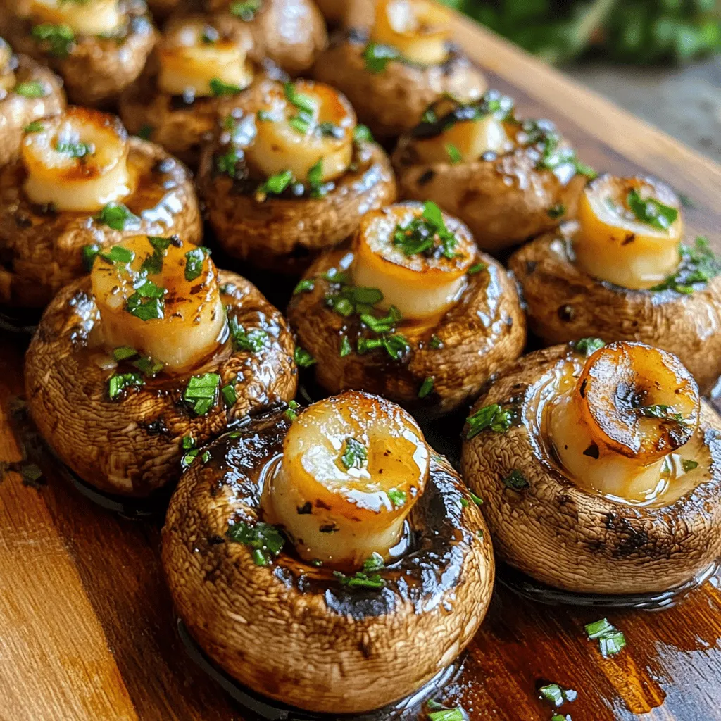 Sautéed Grilled Garlic Mushrooms Tasty and Simple Dish