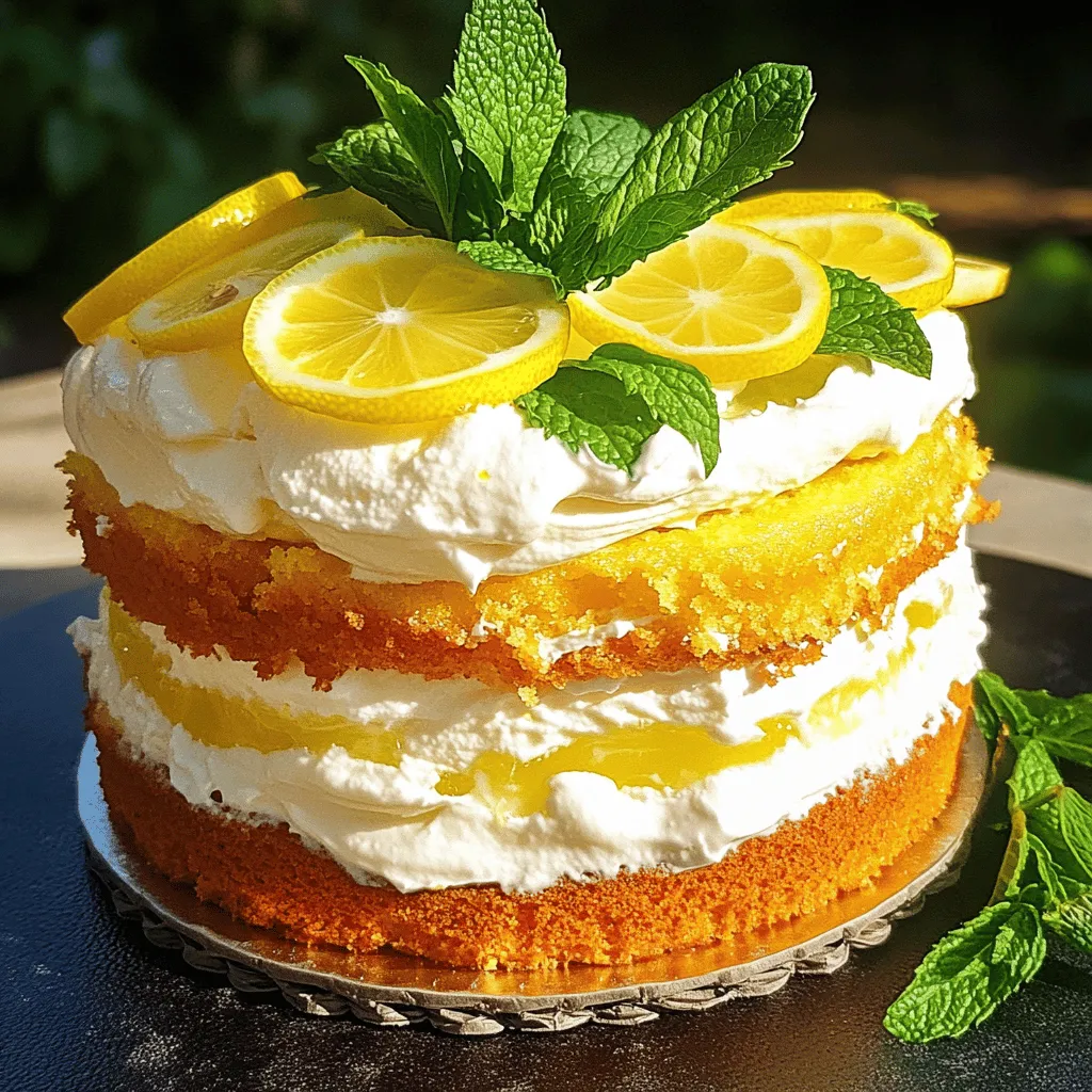 Limoncello Cream Cake Delightful and Easy Recipe