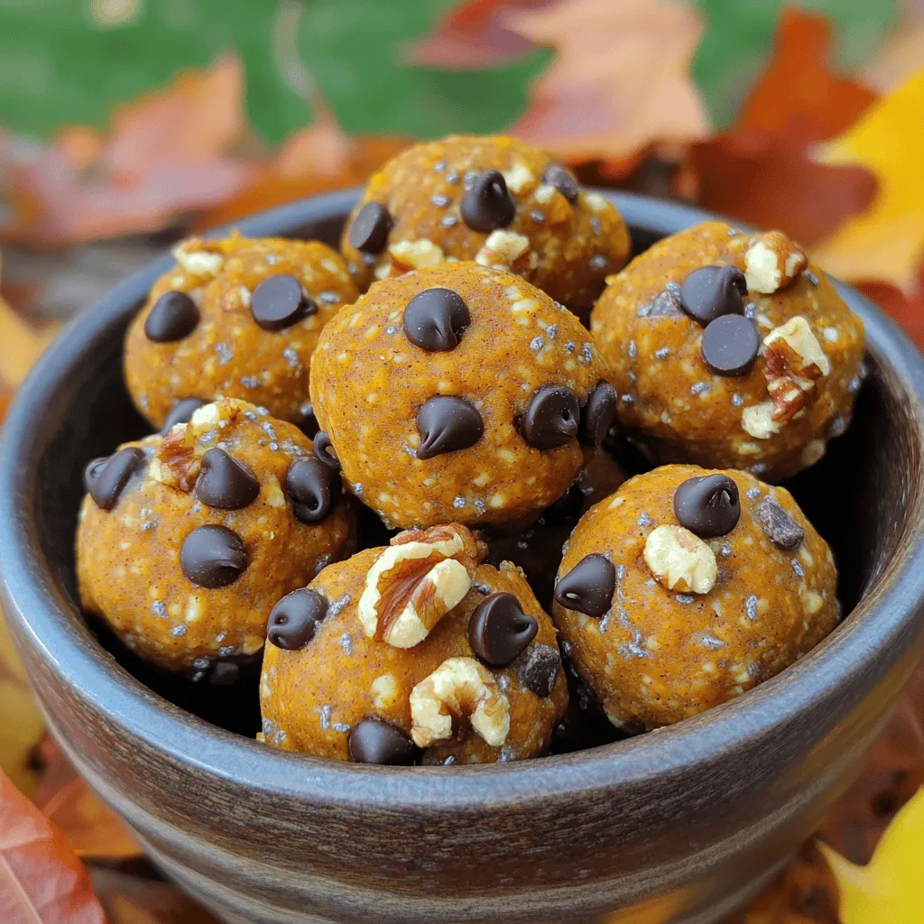 EASY FALL TREATS Delightful Pumpkin Energy Bites
