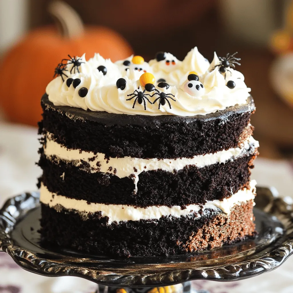 Spooky Black Velvet Halloween Cake Easy Recipe Delight