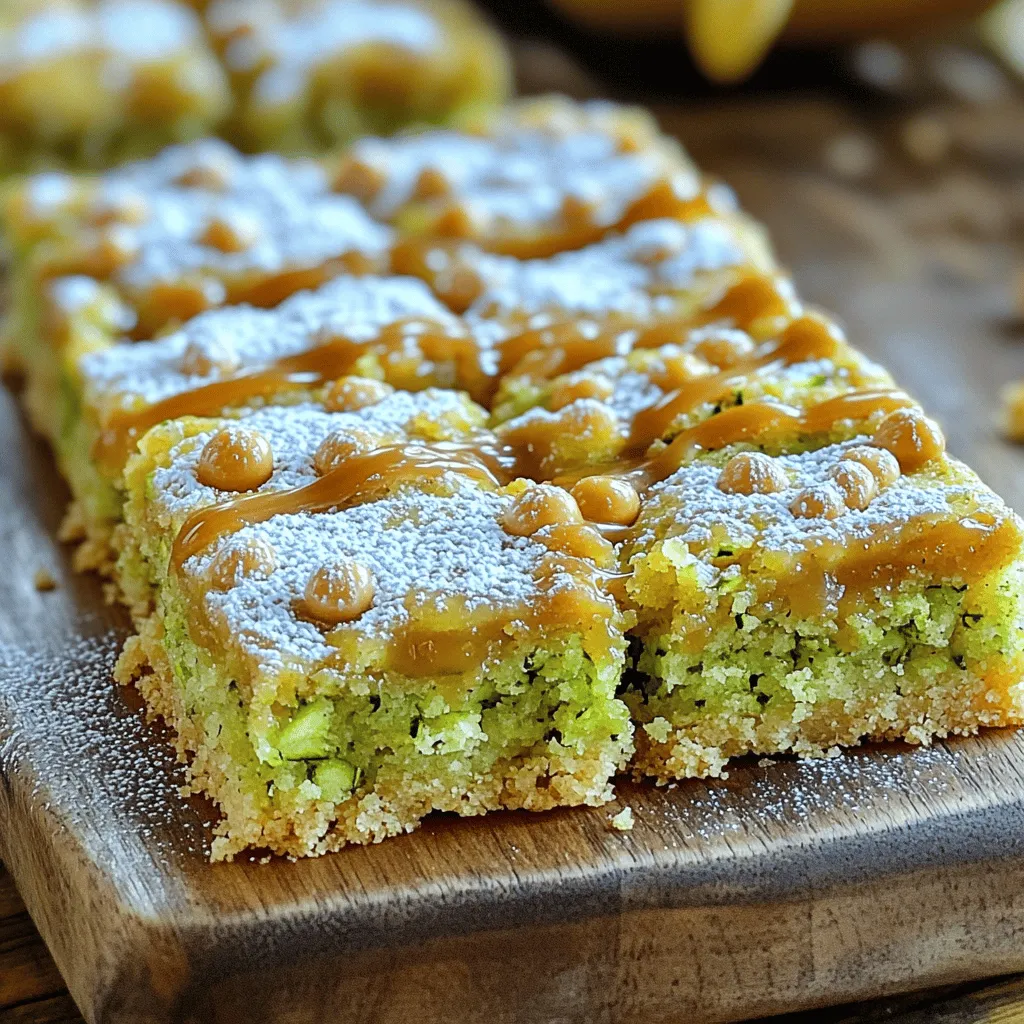 Butterscotch Zucchini Bars Tasty and Simple Treat