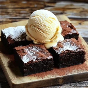 To make the best brownies, you need some key ingredients. Each one plays a special role in making them rich and delicious. - 1 cup unsalted butter (226g) - 2 cups granulated sugar (400g) - 4 large eggs - 1 teaspoon pure vanilla extract - 1 cup all-purpose flour (125g) - 1 cup unsweetened cocoa powder (100g) - 1/2 teaspoon baking powder - 1/2 teaspoon salt - 1 cup semi-sweet chocolate chips (optional) - 1/2 cup chopped walnuts or pecans (optional) The butter adds richness and helps create the perfect texture. The sugar adds sweetness and helps with the crust. Eggs make the brownies nice and fudgy. Vanilla extract gives a lovely flavor that everyone will love. The flour and cocoa powder create the base. Baking powder helps them rise a little, while salt balances the sweetness. You can add chocolate chips for extra gooeyness. Nuts give a nice crunch if you choose to add them. You can find the full recipe in the article above. Enjoy the process of gathering these ingredients! - Preheat to 350°F (175°C). - Grease and line a 9x13-inch baking pan. First, I heat my oven to 350°F. This helps the brownies cook evenly. Next, I grab a 9x13-inch baking pan. I lightly grease it with butter. Then, I line it with parchment paper. I let some parchment hang over the sides. This makes it easy to lift the brownies out later. - Melt the butter and mix with sugar. - Incorporate eggs and vanilla extract. I start by melting 1 cup of unsalted butter in a medium saucepan. I do this over low heat so it doesn’t burn. When the butter is fully melted, I take it off the heat. I stir in 2 cups of granulated sugar, mixing until it looks glossy. Next, I add 4 large eggs, one at a time. I mix well after each one. Finally, I add 1 teaspoon of pure vanilla extract and stir until smooth. - Mix dry ingredients and incorporate them into the wet mixture. - Fold in optional chocolate chips and nuts. In a separate bowl, I sift together 1 cup of all-purpose flour, 1 cup of unsweetened cocoa powder, 1/2 teaspoon of baking powder, and 1/2 teaspoon of salt. This step helps to remove lumps. I then slowly add the dry mix to my wet ingredients. I stir gently until everything is just combined. The batter will be a bit lumpy, but that’s okay! If I want to get fancy, I fold in 1 cup of chocolate chips or 1/2 cup of chopped nuts. - Pour batter into the prepared pan. - Bake for 25-30 minutes and check for doneness. Now, I pour the brownie batter into the prepared pan. I use a spatula to spread it evenly. I place the pan in the oven and bake for 25 to 30 minutes. I check for doneness by inserting a toothpick in the center. It should come out with a few moist crumbs. - Cool in the pan before lifting out. - Cut into squares and present attractively. Once baked, I take the brownies out of the oven. I let them cool in the pan for about 10 minutes. After that, I use the parchment paper to lift the brownies out. I let them cool completely on a wire rack. Finally, I cut them into squares. For a nice touch, I arrange them on a plate and dust them with powdered sugar. Enjoy your delicious brownies! To get the best texture, avoid over-mixing the batter. Mix just until the dry ingredients blend with the wet ones. If you see a few lumps, that's okay. A lumpy batter gives you the fudgy brownies you want. To check if your brownies are done, use a toothpick. Stick it in the center; it should come out with a few moist crumbs. If it’s wet, bake a little longer. Don’t let them overbake, or they may turn dry. For serving, arrange the brownies on a nice plate or wooden board. You can cut them into squares or rectangles. For a fun touch, dust some powdered sugar on top. It adds a nice look and sweetness. You may also add a scoop of vanilla ice cream next to the brownies. Drizzle some chocolate sauce over the top. This makes your dessert even more attractive and tasty. For the best results, use a metal or glass pan for baking. A 9x13-inch pan is perfect for this recipe. Make sure to line it with parchment paper for easy lifting. You’ll need a mixing bowl for the batter. A whisk is great for mixing, but a spatula works well too. Also, have measuring cups and spoons handy to ensure you get the right amounts for your ingredients. These tips will help you create the best brownies ever. If you want to try this recipe, check the Full Recipe for all the details! {{image_4}} You can easily change up your brownies with different types of chocolate. Try using dark chocolate for a richer taste. If you like sweeter flavors, go for milk chocolate. White chocolate adds a nice touch too, making your brownies creamy and sweet. Adding flavor extracts can also enhance your brownies. A splash of mint extract gives a refreshing kick. Almond extract adds warmth and depth. These small changes can turn your classic brownie into something unique. Do you need gluten-free brownies? Swap regular flour for almond flour or coconut flour. Both options work well and keep your brownies soft. You can also use a gluten-free flour blend for great results. For a vegan version, replace eggs with unsweetened applesauce or flaxseed meal. Use coconut oil instead of butter and choose dairy-free chocolate. These swaps make it easy to enjoy brownies without animal products. Get creative with mix-ins! You can add dried fruits like cherries or cranberries for a chewy texture. Nuts like pecans or almonds add crunch and flavor. Try different combinations to find your favorite mix. Toppings can take your brownies to the next level. A scoop of vanilla ice cream pairs perfectly with warm brownies. You can also add whipped cream on top for extra richness. Drizzling with chocolate sauce or caramel adds a touch of sweetness. For the complete brownie experience, check out the Full Recipe. To keep your brownies fresh, store them in an airtight container. This will help maintain their rich taste and soft texture. Line the container with parchment paper to avoid sticking. You can also wrap individual brownies in plastic wrap for easy access later. This way, you can enjoy a treat anytime without losing flavor. If you want to save some brownies for later, freezing is a great option. First, let the brownies cool completely. Then, cut them into squares. Wrap each square in plastic wrap tightly. Place the wrapped brownies in a freezer-safe bag or container. When you're ready to enjoy them, take out a brownie and thaw it at room temperature. For the best taste, eat them within three months. Homemade brownies can last about 3 to 4 days at room temperature. Keep them in an airtight container away from sunlight. If you want them to last longer, store them in the fridge. They can stay fresh for up to a week in the refrigerator. Just remember, cold brownies can be a bit firmer, so let them sit out for a bit before enjoying! The best brownie recipe starts with high-quality chocolate and butter. I always use unsalted butter. It gives a rich flavor without extra salt. For chocolate, I prefer semi-sweet or dark chocolate. These types melt well and add depth. Using good chocolate makes a big difference. You want your brownies to taste amazing, right? To make fudgy brownies, focus on your mixing technique and baking time. Mix the batter until just combined. Over-mixing can add air and make brownies cake-like. Bake them for 25-30 minutes. Check with a toothpick; it should come out with a few moist crumbs. This keeps your brownies soft and moist. Yes, you can use cocoa powder instead of melted chocolate. Just remember to adjust the amount. Use about 1 cup of cocoa powder for every cup of melted chocolate. Cocoa powder adds a deep chocolate flavor. It may not be as rich, but it still works well. If your brownies turn out dry, check your baking time. You may have baked them too long. Use a toothpick to test doneness. If they come out clean, they are overdone. You can also add more butter next time. This helps keep them moist. To get a shiny brownie top, mix the batter well after adding eggs. This helps create a glossy crust. Also, let your brownies cool in the pan for a bit. The warm air helps form that shiny layer. Enjoy the look and taste! Baking brownies can be a fun and rewarding experience. We covered the key ingredients, essential steps, and helpful tips to ensure delicious results. Remember, the right mixing technique and ingredient quality are key to fudge-like perfection. Don't forget to explore variations like different chocolate types and dietary substitutions. Store your brownies properly to keep them fresh. Now, gather your ingredients, follow the steps, and enjoy your tasty treats. Happy baking!