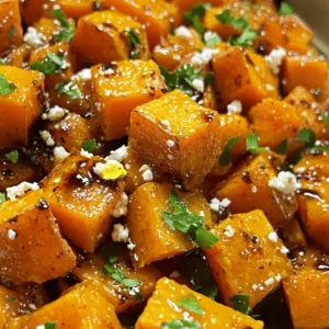 - 4 medium sweet potatoes, peeled and diced into 1-inch cubes - 1/4 cup balsamic vinegar - 3 tablespoons extra virgin olive oil - 2 tablespoons pure maple syrup - 1/4 cup crumbled feta cheese - Fresh parsley, finely chopped - 2 teaspoons dried thyme leaves - 1 teaspoon garlic powder - Salt and freshly ground pepper to taste When I create my balsamic sweet potatoes, I focus on fresh and simple flavors. Sweet potatoes add a natural sweetness. Balsamic vinegar brings tangy depth. Olive oil helps everything roast to a golden finish. Optional ingredients like maple syrup add extra sweetness. Feta cheese gives a creamy touch, which I love. Fresh parsley adds a pop of color. It looks beautiful on the plate. To enhance the taste, I use dried thyme and garlic powder. A little salt and pepper balance the flavors. These ingredients work together to make each bite delicious. They bring warmth and comfort to the dish. For the full recipe, check out the details above. Enjoy your cooking! To start, preheat your oven to 425°F (220°C). This step is key for roasting sweet potatoes evenly. Next, line a large baking sheet with parchment paper. This makes cleanup easy and helps the sweet potatoes roast nicely. Now, let’s create the balsamic mixture. In a big bowl, whisk together 1/4 cup of balsamic vinegar, 3 tablespoons of extra virgin olive oil, and 2 tablespoons of pure maple syrup. Add 2 teaspoons of dried thyme, 1 teaspoon of garlic powder, and a pinch of salt and pepper. Mix until fully blended. Once your mixture is ready, it’s time to coat the sweet potatoes. Take your 4 medium sweet potatoes, peeled and diced into 1-inch cubes, and add them to the bowl. Gently toss until each piece is coated in that tasty balsamic mixture. Now, spread the sweet potatoes on the lined baking sheet. Make sure they are in a single layer. This helps them roast and caramelize properly. Place the baking sheet in your preheated oven. Roast for 25-30 minutes. Halfway through roasting, toss the sweet potatoes. This step ensures even cooking and helps them get nice and tender. If you want to add flavor, sprinkle 1/4 cup of crumbled feta cheese over the sweet potatoes in the last 5 minutes of roasting. When the sweet potatoes are done, take the baking sheet out of the oven. Let them cool for a few minutes. Right before serving, sprinkle fresh parsley on top for a pop of color. Enjoy your balsamic sweet potatoes! For more details, check the Full Recipe. To get crispy edges, cut your sweet potatoes into even cubes. Aim for 1-inch pieces. This size helps them cook at the same rate. If some cubes are larger, they may not cook through. Avoid overcrowding your baking sheet. If you pack them too tightly, the sweet potatoes will steam instead of roast. This can lead to a soggy texture. Give each piece space to breathe. Add feta cheese during the last 5 minutes of roasting. This lets it soften and blend with the sweet potatoes. If you add it too soon, it may burn or dry out. For extra flavor, consider serving these sweet potatoes with a drizzle of balsamic vinegar. You can also sprinkle on fresh herbs. Chopped parsley or even chives can enhance the dish’s taste and look. Serve the sweet potatoes in a colorful dish. A vibrant bowl makes the food pop. Drizzle a bit of balsamic glaze over the top for a shiny finish. Garnish with fresh parsley to add a nice green touch. This not only looks great but also adds a fresh taste. For a special touch, consider adding a sprinkle of extra feta on top. {{image_4}} You can add spices for a tasty twist. Try cinnamon for sweetness or paprika for a kick. Both spices can enhance the flavor profile of your dish. Extra toppings can also add great texture. Nuts like walnuts or pecans give a crunch. You can mix in other cheeses too, like goat cheese or parmesan, for a salty bite. Want to save time? Use an air fryer for balsamic sweet potatoes! This method cuts the cooking time. It also gives the potatoes a nice crispy edge. Cook them at 400°F (200°C) for about 15-20 minutes. Grilling is another fun way to prepare them. It adds a smoky flavor. Just toss the sweet potatoes in the balsamic mixture and place them on a grill basket. Grill over medium heat for 20-25 minutes, turning often. If you need a vegan option, skip the feta cheese. The balsamic vinegar and spices stand out on their own. You can use maple syrup for a sweet touch. For gluten-free needs, this recipe is already safe. All the ingredients are naturally gluten-free. Just make sure your balsamic vinegar has no additives. Feel free to explore these variations to make your balsamic sweet potatoes your own! For the full recipe, check out Balsamic Roasted Sweet Potatoes Delight. Once you finish your delicious balsamic sweet potatoes, let them cool down first. Store any leftovers in an airtight container. Place it in the fridge. They will last about 3 to 5 days. Make sure to check for any signs of spoilage before eating. If you want to keep your sweet potatoes longer, freezing is a great option. Allow them to cool completely after roasting. Then, spread them on a baking sheet in a single layer. Freeze for about 1 to 2 hours. Once frozen, pack them into freezer bags. Remove as much air as possible. They can last up to 3 months in the freezer. Reheating can be easy and quick. The best method is to use the oven. Preheat it to 375°F (190°C). Spread the sweet potatoes on a baking sheet. Heat for about 10 to 15 minutes, or until warm. You can also use the microwave for quick reheating. Just cover them with a damp paper towel and heat for about 1 to 2 minutes. Enjoy them warm for the best taste! To add more savory notes, try these ingredients: - Onions: Add sliced red or yellow onions for a sweet, rich taste. - Herbs: Use fresh rosemary or sage instead of dried thyme for a stronger flavor. - Balsamic glaze: Drizzle a balsamic glaze on top after roasting for a thicker, savory finish. - Cheese: Crumbled goat cheese or Parmesan can enhance the dish's umami flavor. - Nuts: Toasted walnuts or pecans add crunch and depth. Experiment with these options to find your favorite savory twist! Balsamic sweet potatoes pair well with various dishes. Here are some great options: - Grilled chicken: The smoky flavor balances the sweetness of the potatoes. - Roasted vegetables: Serve with broccoli, Brussels sprouts, or carrots for a colorful plate. - Quinoa or rice: These grains add a hearty base and soak up the balsamic dressing. - Salads: A fresh green salad with a tangy vinaigrette complements the richness of the sweet potatoes. - Steak or pork: The sweet and savory mix works well with grilled meats. Mix and match to create a delicious meal! Look for these signs to know your sweet potatoes are perfect: - Tenderness: Poke a fork into a piece. It should slide in easily. - Color: They should have a golden brown color on the outside. - Caramelization: Look for crispy edges to know they are well-roasted. - Aroma: A sweet, nutty smell will fill your kitchen when they are almost done. Follow these tips for delicious results! For a detailed guide, check the full recipe. In this blog post, we explored how to make balsamic sweet potatoes. We discussed key ingredients like sweet potatoes, balsamic vinegar, and olive oil, along with optional add-ins to boost flavor. I shared step-by-step instructions for roasting and tips for perfect results. You learned about variations for different tastes and dietary needs. Remember, you can store these sweet potatoes in the fridge or freezer for later. Enjoy this tasty dish and feel free to get creative with your own twists!