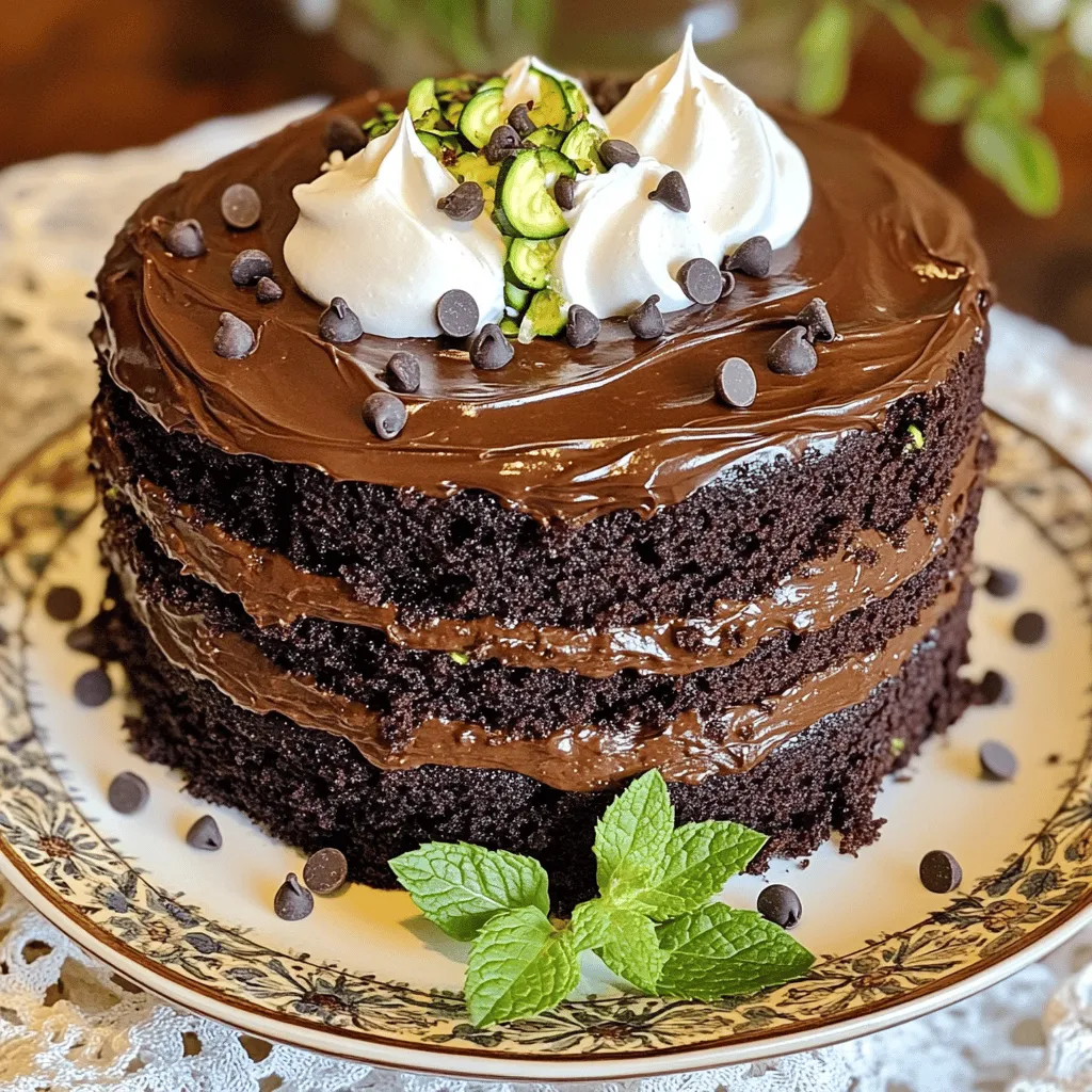 Easy Zucchini Chocolate Layer Cake Simple Delight
