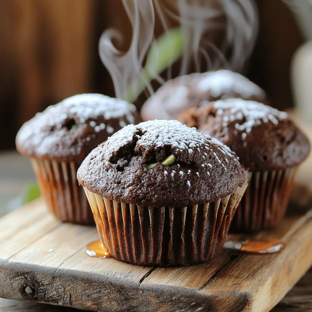 Healthy Chocolate Zucchini Muffins Simple & Delicious
