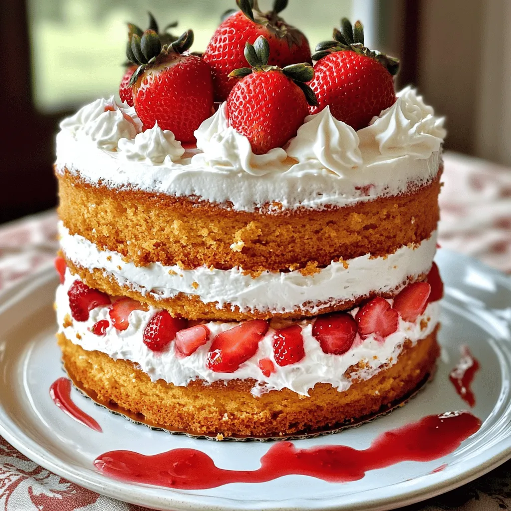 Vanilla Strawberry Cake Delightful and Easy Recipe