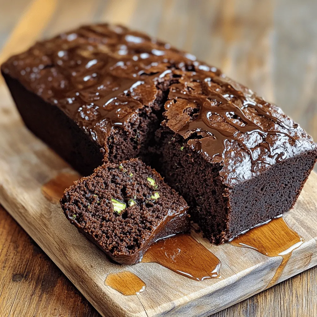 4 Ingredient Chocolate Zucchini Loaf Easy and Delicious