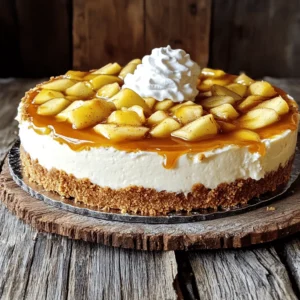To make this easy caramel apple cheesecake, gather these ingredients: - 1 cup graham cracker crumbs - 1/4 cup unsalted butter, melted - 2 cups cream cheese, softened to room temperature - 1/2 cup granulated sugar - 1 teaspoon pure vanilla extract - 2 large eggs, at room temperature - 1/2 cup sour cream - 2 cups apples, peeled, cored, and diced (about 2-3 apples) - 1 teaspoon ground cinnamon - 1/2 teaspoon ground nutmeg - 1 cup caramel sauce (store-bought or homemade) - Whipped cream for garnish (optional) Each ingredient plays an important role. The cream cheese gives the cheesecake its smooth texture. Make sure it is soft for easy mixing. The graham cracker crumbs form a tasty crust. Unsalted butter binds the crumbs together. Fresh apples add sweetness and a nice bite. The spices like cinnamon and nutmeg enhance the apple flavor. Use quality caramel sauce for the best taste. For cream cheese, I recommend Philadelphia or any local brand you trust. They provide a rich flavor. For graham crackers, Nabisco is a favorite. Look for fresh, firm apples like Honeycrisp or Granny Smith for the best results. For caramel sauce, brands like Smucker's offer good options. If you prefer to make your own, just melt sugar until it’s golden. Each ingredient will come together to create a delightful dessert. Check the Full Recipe for more details! First, gather your ingredients. You need graham cracker crumbs and melted butter. In a bowl, mix the crumbs and butter. Stir until all crumbs are coated. This will create a nice, sandy texture. Next, press this mixture into the bottom of a 9-inch springform pan. Make it even for a good base. Bake it in a preheated oven at 325°F (165°C) for about 10 minutes. This helps the crust hold its shape. Let it cool completely before adding the filling. Now, let's make the filling! Start with softened cream cheese in a large bowl. Beat it with an electric mixer until smooth. This step is key; lumps will ruin your cheesecake. Gradually add the sugar and vanilla extract. Mix until fluffy and well combined. Next, add the eggs one at a time. Make sure to mix well after each one. Then, stir in the sour cream until smooth. In another bowl, combine diced apples with cinnamon and nutmeg. Toss them well so they are coated. Gently fold the apples into the cream cheese mixture. This adds delicious flavor and texture. Pour the cheesecake batter onto your cooled crust. Use a spatula to smooth the top. Bake in the oven for about 50-60 minutes. The edges should look set, but the center can jiggle a bit. It will firm up as it cools. Once baked, remove it from the oven and let it cool in the pan for about an hour. After that, cover it and chill in the fridge for at least 4 hours or overnight. This cooling step is crucial for the best texture. - Tips for optimal baking: - Always preheat your oven for even baking. - Use room temperature ingredients for a smooth batter. - Avoid opening the oven door while baking to keep the heat steady. Enjoy your Easy Caramel Apple Cheesecake! For the full recipe, check the details above. When making caramel apple cheesecake, avoid overmixing the cream cheese. Mixing too much can make it too airy and cause cracks. Also, don’t skip cooling the crust before adding the filling. A hot crust will affect the cheesecake’s texture. Lastly, make sure your apples are not too wet. Pat them dry to prevent excess moisture in your cheesecake. Check your cheesecake by looking at the edges. They should be set while the center still jiggles a bit. The jiggle is okay; it will firm up as it cools. You can also use a toothpick to test. Insert it into the center; it should come out mostly clean. If there is wet batter, give it a bit more time in the oven. Add more flavor by using spices like ginger or allspice. These will give your cheesecake an extra kick. You can also try different extracts. Almond extract pairs well with apple, adding depth. Just remember to use these sparingly; a little goes a long way. For a fun twist, drizzle some flavored syrup over the top before serving. For the complete recipe, check out the [Full Recipe]. {{image_4}} You can get creative with toppings for your caramel apple cheesecake. Here are some fun ideas: - Chopped nuts like walnuts or pecans add crunch. - Drizzle extra caramel sauce for more sweetness. - Sliced apples on top give a fresh look. - A sprinkle of sea salt can enhance the flavors. - Chocolate shavings bring a touch of richness. Try mixing and matching these toppings to find your favorite combo! Want a healthier cheesecake? Here are some swaps: - Use whole wheat graham crackers instead of regular ones. - Replace cream cheese with Greek yogurt for less fat. - Choose a low-sugar caramel sauce to cut sweetness. - Swap sour cream for plain yogurt for a lighter option. - Use stevia or honey instead of granulated sugar. These changes keep the taste while making it a bit better for you. You can also tweak the flavor of this cheesecake. Here are some ideas: - Add peanut butter to the batter for a nutty twist. - Mix in some chocolate chips for a chocolatey treat. - Use pumpkin puree instead of apples for a fall vibe. - Try adding lemon zest for a bright, fresh flavor. - Incorporate spices like ginger or clove for added warmth. Each variation can make the cheesecake feel new and exciting! For the full recipe, check out the recipe section. To keep your caramel apple cheesecake fresh, store it in the fridge. Use an airtight container or cover it with plastic wrap. This helps prevent the cheesecake from drying out or absorbing other smells. It can last for about 3-4 days in the refrigerator. If you want to save it longer, consider freezing it. You can freeze this cheesecake for later enjoyment. First, ensure it is fully cooled. Then, wrap it tightly in plastic wrap. After that, place it in a freezer-safe container or a heavy-duty freezer bag. This keeps it fresh and prevents freezer burn. It can last for up to 3 months in the freezer without losing flavor. To enjoy your frozen cheesecake, move it to the fridge. Let it thaw overnight. This slow thawing keeps the texture nice. Once thawed, you may notice it needs a little refresh. Drizzle fresh caramel sauce on top to revive its taste. You can also add whipped cream for a fresh touch. Enjoy your treat just like it was the day you made it! Yes, you can make this cheesecake ahead of time. I often prepare it the day before I plan to serve it. This gives the cheesecake time to chill and set up perfectly. Just remember to cover it well in the fridge. If you need it to last longer, you can freeze it. Just ensure to thaw it overnight in the fridge before serving. If your cheesecake cracks, don't worry! It happens to many bakers. The best fix is to cover the cracks with caramel sauce or whipped cream. A topping can hide the cracks well. Next time, try baking it at a lower temperature. This helps the cheesecake cook evenly and can prevent cracks. This caramel apple cheesecake pairs well with a few simple sides. Here are some ideas: - A scoop of vanilla ice cream - Fresh apple slices - A drizzle of extra caramel sauce - Whipped cream These add flavors and textures that complement the cheesecake perfectly. If you have more questions, feel free to ask! Enjoy this sweet treat! For the full recipe, check out the details above. We explored the key ingredients for your cheesecake and how to prepare it. You learned about common mistakes and how to enhance your flavors. I shared storage tips to keep your cheesecake fresh longer. With these tricks, you can make a delightful dessert that impresses everyone. Whether you choose a classic topping or a new flavor, enjoy the process. Baking can be fun and rewarding. Now, go ahead and create your perfect cheesecake!