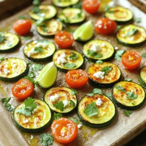 - 4 medium zucchinis - 1 tablespoon olive oil - 1 teaspoon smoked paprika - 1 teaspoon ground cumin - 1/2 teaspoon garlic powder - 1/2 teaspoon chili powder - Salt and black pepper to taste - 1 cup cherry tomatoes - 1/3 cup fresh cilantro - Juice of 1 lime - 1/2 cup crumbled feta cheese (optional) These simple ingredients make a big impact. Zucchini is a great base. The spices add warmth and depth. Olive oil helps with roasting. Cherry tomatoes bring a pop of sweetness. Fresh cilantro brightens the dish, while lime adds zing. Feta cheese, if you choose to add it, gives a creamy touch. - Calories per serving: About 150 calories - Key nutrients: High in fiber, vitamin C, and antioxidants This dish not only tastes great, but it is also good for you. The fiber in zucchini helps digestion. Vitamin C boosts your immune system. Antioxidants from tomatoes fight free radicals. Enjoy this tasty side guilt-free! For the full details, check the Full Recipe. - Preheat your oven to 425°F (220°C). - In a large bowl, mix the sliced zucchini with olive oil, smoked paprika, ground cumin, garlic powder, chili powder, salt, and black pepper. Toss well so each piece gets coated. - Spread the seasoned zucchini on a lined baking sheet. Make sure they are in a single layer. - Roast for about 15 minutes. At the halfway mark, stir the zucchini. This helps them cook evenly and get that nice golden color. - While the zucchini roasts, prepare your cherry tomatoes. Toss them in a bowl with a bit of olive oil and salt. - After 15 minutes, take out the zucchini. Add the halved cherry tomatoes on top, then return to the oven for 5 more minutes. - Once done, mix in the chopped cilantro and lime juice. If you want, sprinkle crumbled feta cheese on top. This adds a creamy touch. - Serve warm. Enjoy it alone or as a fun topping for tacos, salads, or grain bowls. Each bite is full of flavors! For the full recipe, check out the complete instructions and tips! To roast zucchini well, pay attention to the oven's heat. Set your oven to 425°F (220°C). This temp helps the zucchini cook fast. Roast it for about 15 minutes. Halfway through, stir the zucchini. This ensures even cooking. Look for a light golden color and tenderness. These signs show it is ready. You can add spices for extra taste. Try oregano, cayenne, or even lime zest. These boost the flavor profile. To serve, place the zucchini on a plate and add your favorite sides. It pairs well with grilled meats or fresh salads. You can also use it as a topping for tacos. Serve the roasted zucchini on a large platter. This makes it look inviting. Add extra cilantro and lime wedges for color. You can also sprinkle feta cheese on top for a creamy finish. A splash of lime juice adds freshness. These small touches make a big difference! For the complete recipe, check out the Full Recipe. {{image_4}} You can switch up the veggies. Try using seasonal vegetables like bell peppers or eggplant. They add great flavor and color. For those avoiding dairy, skip the feta cheese. You can use avocado instead for creaminess. Want some heat? Add diced jalapeño to your mix. It brings a spicy kick that complements the zucchini. You can also try different herbs like oregano or thyme. Each herb offers a unique twist to the dish. This roasted zucchini pairs well with grilled chicken or fish. You can also use it in tacos or salads. Just pile some roasted zucchini on a corn tortilla with your favorite toppings. It's a fun way to enjoy fresh flavors! To store leftovers, let them cool first. Place the zucchini in an airtight container. It will keep well for up to three days. Make sure to keep the cherry tomatoes with it, as they add flavor. If you want to freeze the zucchini, prepare it first. Roast it completely and then let it cool. Place the cooled zucchini in a freezer-safe bag. Remove as much air as possible before sealing. It will last for up to three months. To reheat, use your oven for the best texture. Preheat it to 350°F (175°C). Spread the zucchini on a baking sheet and heat for about 10-15 minutes. This helps to keep the zucchini crispy. You can also use a microwave, but the texture won’t be as good. Roasted zucchini can last about three to five days in the fridge. Make sure you store it in an airtight container. This helps keep it fresh and tasty. If you notice any signs of spoilage, such as a slimy texture or bad smell, it's best to toss it. Absolutely! Feel free to mix it up. You can try adding chili flakes for heat or oregano for a fresh taste. Cumin adds warmth, but other spices like coriander or even taco seasoning can work well too. Experiment with what you have on hand to suit your taste! Mexican roasted zucchini pairs well with many sides. You could serve it with rice, black beans, or grilled corn. It also goes great with tacos or a fresh salad. The flavors blend nicely with other Mexican dishes, making it a versatile addition. Yes! This recipe is easy to make vegan. Simply skip the feta cheese or use a vegan alternative. The zucchini, spices, and lime juice already provide a lot of flavor. You won't miss the cheese at all! For more tips, check the Full Recipe for ideas on how to customize it. This blog post shared a simple and tasty roasted zucchini recipe. We covered the ingredients, preparation steps, and tips for perfect results. You learned about different variations, storage options, and frequently asked questions. Incorporating these tips and tricks can make your zucchini dish shine. Enjoy experimenting with flavors and serving ideas that suit your taste. You can create a healthy and delicious meal that everyone will love. Happy cooking!
