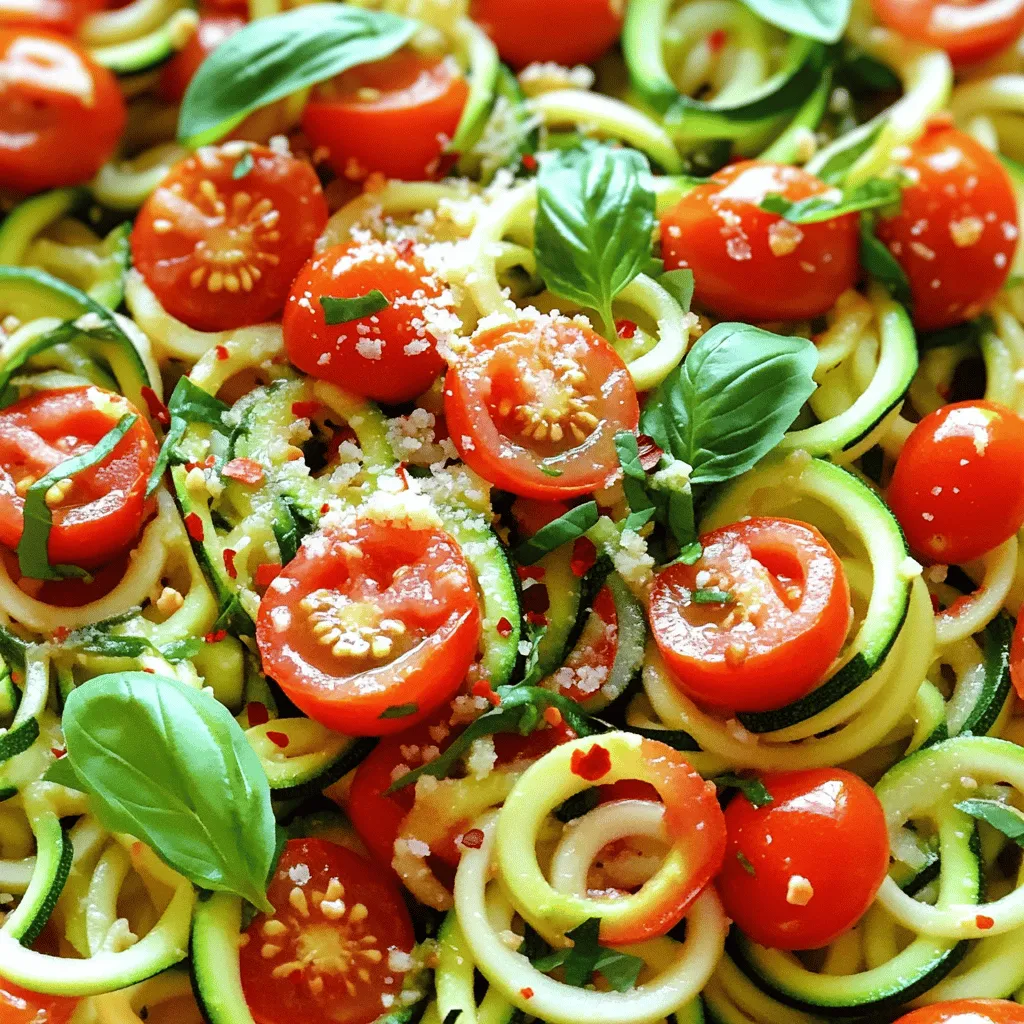 Healthy Tomato Zucchini Pasta Fresh and Tasty Meal