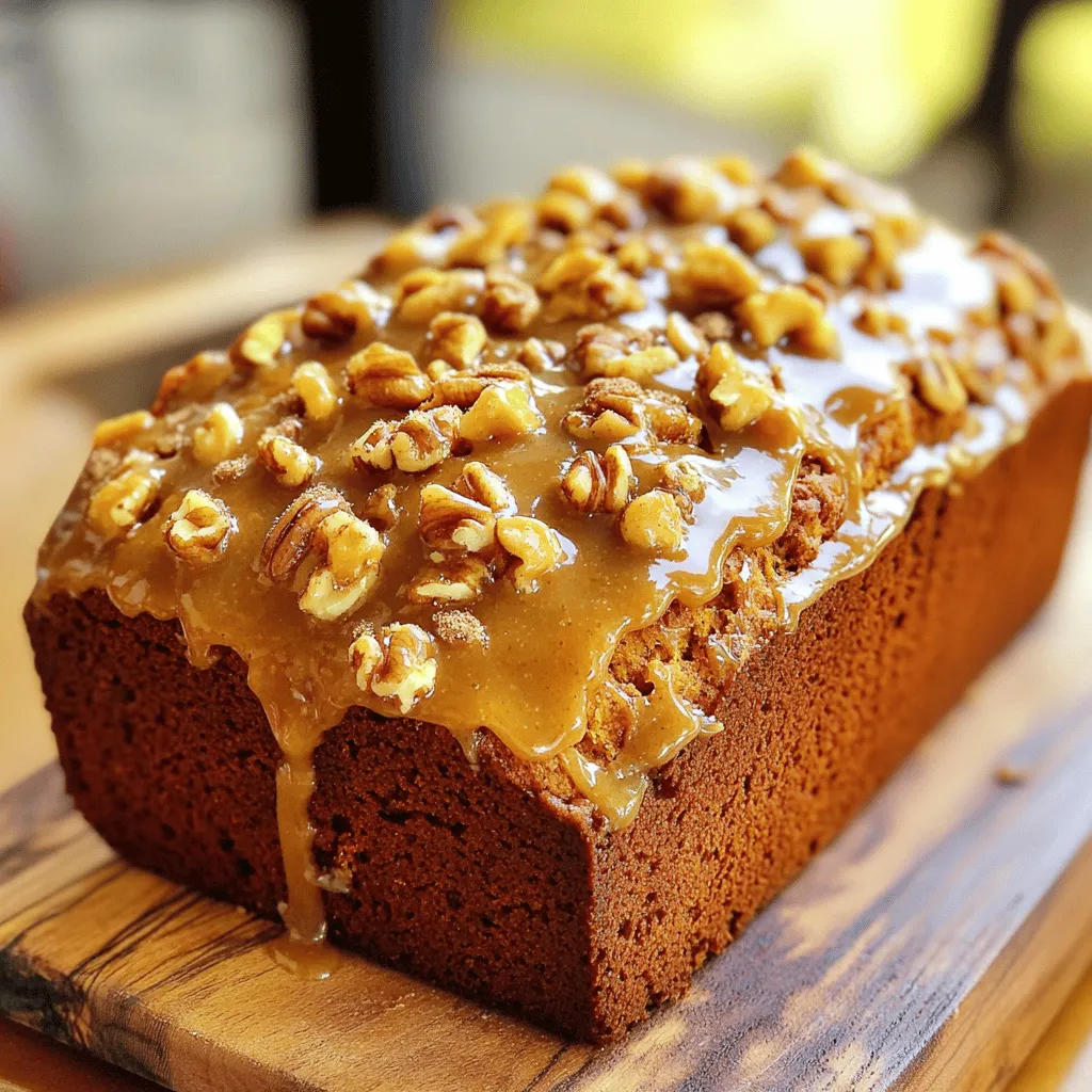 Butter Pumpkin Bread with Maple Brown Butter Glaze Delight