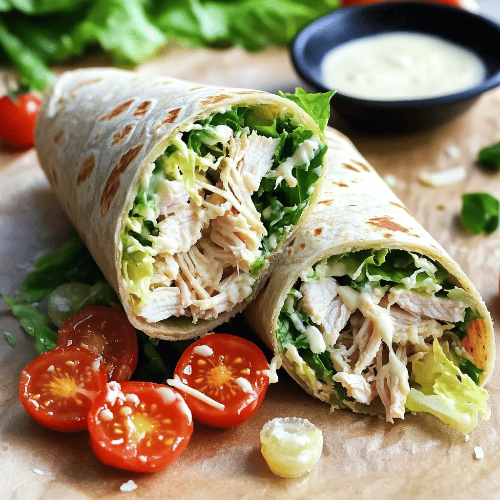Savory Chicken Caesar Wrap Quick and Easy Recipe