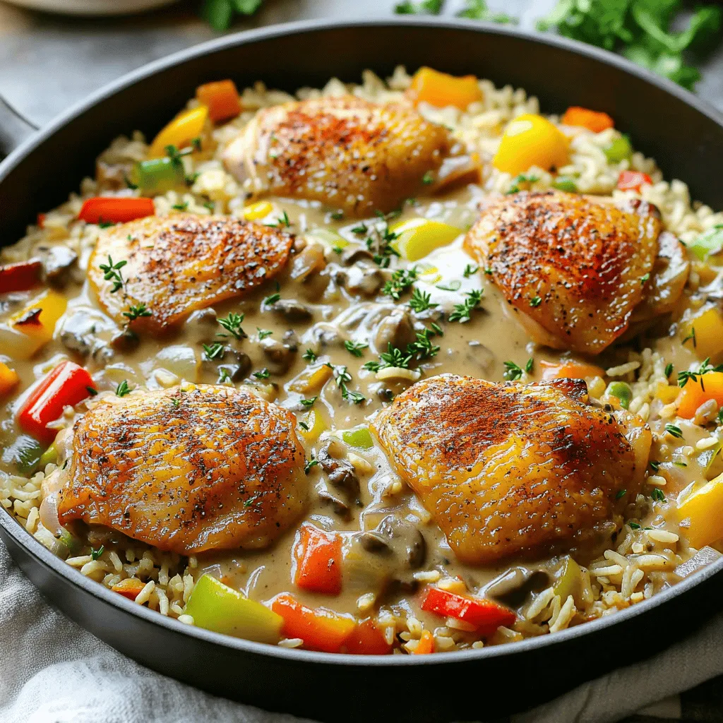Easy Smothered Chicken and Rice Flavorful Comfort Dish