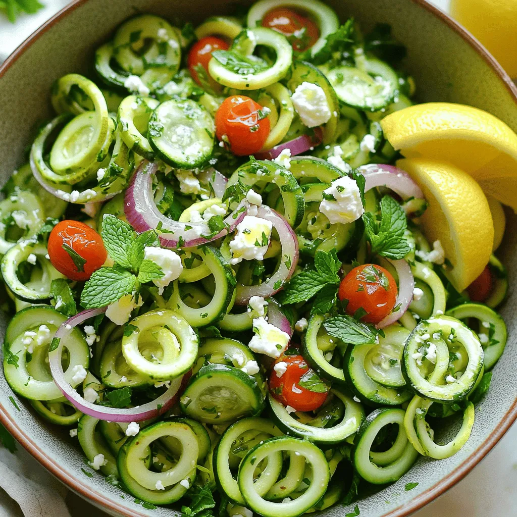 Zucchini Salad Fresh and Healthy Summer Dish