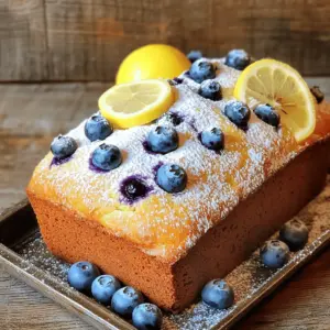- 1 ½ cups all-purpose flour - 1 teaspoon baking powder - ½ teaspoon baking soda - ¼ teaspoon salt - 1 cup plain Greek yogurt - ¾ cup granulated sugar - 2 large eggs, at room temperature - ¼ cup vegetable or coconut oil - 1 tablespoon lemon zest - 2 tablespoons fresh lemon juice - 1 cup fresh or frozen blueberries - 1 teaspoon vanilla extract - Coconut oil for tropical flavor - Powdered sugar for dusting - Lemon slices or extra blueberries for garnish These ingredients come together to create a moist and zesty loaf. The Greek yogurt adds creaminess while keeping the loaf light. Fresh or frozen blueberries burst with flavor in every bite. Lemon zest and juice brighten the loaf, making it fresh and tangy. Using coconut oil can give a tropical twist to the taste. Dusting with powdered sugar adds a lovely touch to the finish. You can also garnish with lemon slices or extra blueberries for a vibrant look. These simple ingredients make baking fun and easy. Plus, you can easily customize the loaf to suit your taste. Enjoy experimenting with the flavors! - Preheat oven to 350°F (175°C). - Prepare loaf pan with grease or parchment paper. - Combine dry ingredients in a medium bowl. - Mix wet ingredients in a large bowl until smooth. - Gradually add dry ingredients to wet, mixing gently. - Fold in blueberries carefully. - Transfer batter to prepared pan and smooth the top. - Bake for 50-60 minutes and check doneness. - Cool in the pan for 10 minutes. - Transfer to wire rack to cool completely. These steps guide you to make a tasty Lemon Blueberry Yogurt Loaf. Each step is simple and clear. You will enjoy the process and the delicious result. - How to avoid over-mixing the batter: Mix gently when combining wet and dry ingredients. Stop as soon as you see no dry flour. Over-mixing makes the loaf dense. You want a light and fluffy texture. - Ensuring even distribution of blueberries: Fold blueberries in carefully. Use a spatula and mix slowly. This keeps the berries whole and spreads their flavor nicely throughout the loaf. - Using powdered sugar for garnish: Once the loaf cools, dust it lightly with powdered sugar. This adds a sweet touch and makes it look fancy. It’s an easy way to elevate your loaf. - Creative serving ideas to enhance flavor: Serve slices with a dollop of yogurt or a drizzle of honey. You can also pair it with fresh fruit. This adds color and extra taste. - How to fix a loaf that doesn’t rise: If your loaf doesn't rise, check your baking powder and baking soda. They should be fresh. Also, ensure you mix the batter well, but not too much. - Tips for maintaining moistness in the loaf: Keep your loaf covered after it cools. This helps retain moisture. You can also add a little more yogurt for a softer texture next time. {{image_4}} You can make your Lemon Blueberry Yogurt Loaf even more tasty. Try adding nuts like walnuts or almonds. They give a nice crunch and extra flavor. You can also use different fruits. Raspberries or strawberries work well too. These fruity swaps add new tastes and colors to your loaf. If you need a gluten-free option, swap the all-purpose flour with a gluten-free flour blend. This keeps the loaf soft and light. For a lower-calorie version, reduce the sugar. You can cut it down to half a cup. This change still keeps the loaf sweet but with fewer calories. Using seasonal fruits or spices can change your loaf for the better. In the fall, add some pumpkin spice or chopped apples. For summer, mix in fresh peaches or cherries. You can even make it festive during holidays. Try adding a hint of cinnamon for winter celebrations or a splash of orange juice for spring. Each change gives a fresh twist to this classic loaf. To keep your Lemon Blueberry Yogurt Loaf fresh, we have a few easy steps. If you have leftovers, store them at room temperature. Place the loaf in an airtight container. This helps it stay moist and tasty for a couple of days. However, avoid direct sunlight or heat sources. For longer freshness, refrigerate the loaf. Wrap it in plastic wrap or foil to keep it from drying out. Place the wrapped loaf in an airtight container before putting it in the fridge. This method keeps the flavors intact for up to a week. Freezing is a great option if you want to save some loaf for later. Start by slicing the loaf into pieces. Wrap each slice tightly in plastic wrap. This keeps them fresh and prevents freezer burn. Place the wrapped slices in a freezer bag or container. Label it with the date, so you remember when you froze it. When you are ready to enjoy a slice, take it out of the freezer. Let it thaw in the fridge overnight. If you're in a hurry, you can leave it at room temperature for a few hours. To maintain the best texture, reheat the loaf in the oven for a few minutes before serving. In the fridge, your Lemon Blueberry Yogurt Loaf lasts about one week. Keep an eye on it to enjoy it at its best. If you see any mold or an off smell, it’s time to toss it out. Always check for signs that the loaf has gone bad. If it feels dry or crumbly, it may not taste good anymore. By following these steps, you can enjoy your delicious loaf for days to come! Can I use frozen blueberries in this recipe? Yes, you can use frozen blueberries. Just thaw them and drain any extra water. This helps keep your loaf moist and tasty. What can I substitute for Greek yogurt? You can use regular yogurt or sour cream. Both will keep the loaf moist and flavorful. How do I know when the loaf is done baking? Check with a toothpick. Insert it into the center of the loaf. If it comes out clean, your loaf is ready. Can I use whole wheat flour instead of all-purpose? Yes, you can use whole wheat flour. The loaf may be denser but still very delicious. How to adjust baking time for mini loaves? Mini loaves will bake faster. Start checking them after 30 minutes. They should be done when a toothpick comes out clean. What drinks pair well with Lemon Blueberry Yogurt Loaf? Try pairing it with tea or lemonade. A light coffee also works well, balancing the sweet and tart flavors. How to serve with toppings or spreads for breakfast? You can spread cream cheese or butter on each slice. A drizzle of honey also adds a nice touch. Enjoy it with fresh berries or a slice of lemon for fun! You learned how to make a delicious Lemon Blueberry Yogurt Loaf from scratch. We covered key ingredients, step-by-step instructions, and useful tips. You can add your own twist with different flavors or dietary options. Proper storage keeps your loaf fresh for days. Baking can be fun and rewarding. Enjoy your homemade treat, and share it with friends and family! Your kitchen adventures start here, leading to tasty rewards.