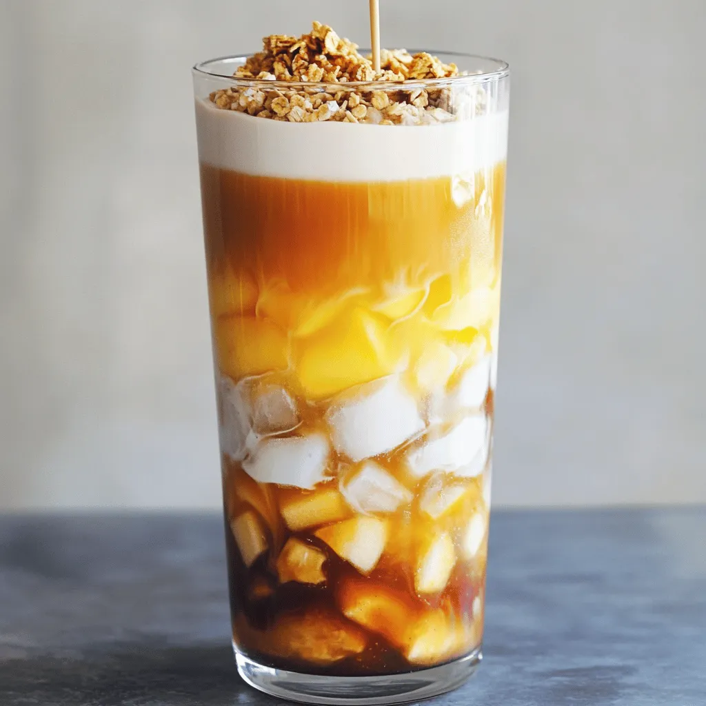 Iced Apple Crisp Oatmilk Macchiato Delightful Recipe