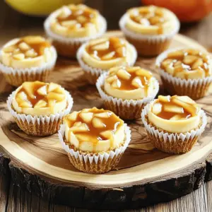 - 1 cup graham cracker crumbs - 4 tablespoons unsalted butter, melted - 8 oz cream cheese, softened at room temperature - 1/2 cup granulated sugar - 1 teaspoon pure vanilla extract - 1 large egg, at room temperature - 1 cup apples, peeled, cored, and finely chopped (about 2 medium apples) - 1 teaspoon ground cinnamon - 1 tablespoon fresh lemon juice - 1/4 cup packed brown sugar To make these Apple Pie Cheesecake Bites, you need a mix of sweet and creamy elements. The cream cheese gives it a rich texture. The granulated sugar adds sweetness. You also need a large egg to bind everything together. For the fruity side, we use apples, which give that classic pie flavor. The crust is made from graham cracker crumbs and melted butter. This combination creates a firm base for each bite. Brown sugar and ground cinnamon enhance the apple filling, adding depth to the flavors. Using fresh lemon juice in the apple mixture brightens the taste, balancing the sweetness. - Caramel sauce for drizzling - Additional cinnamon for garnish You can add caramel sauce for a sweet drizzle on top. This makes the bites even more tempting. A sprinkle of extra cinnamon can also be a nice touch. It adds a warm aroma and a beautiful finish to your bites. - Preheat the oven to 350°F (175°C). - Line a mini muffin tin with mini cupcake liners. - Combine 1 cup of graham cracker crumbs with 4 tablespoons of melted butter. - Press this mixture firmly into each muffin liner for a solid crust base. - In a large bowl, beat 8 ounces of softened cream cheese and 1/2 cup of granulated sugar until smooth. - Add 1 teaspoon of vanilla extract and 1 large egg; mix until well combined. - In a separate bowl, mix 1 cup of finely chopped apples with 1 teaspoon of ground cinnamon, 1 tablespoon of fresh lemon juice, and 1/4 cup of packed brown sugar. - Stir until the apples are well coated with the mixture. - Spoon about 1 tablespoon of the cream cheese mixture into each crust. - Top with a heaping teaspoon of the apple mixture, spreading it evenly. - Use a toothpick to gently swirl the apple mixture into the cheesecake without fully mixing. - Bake for 15 to 18 minutes. Check for doneness; they should be set but slightly jiggly in the center. - Let the bites cool in the pan for about 10 minutes. Then, transfer them to a wire rack to cool completely. - Refrigerate for at least 2 hours before serving to let the flavors meld. Make sure to soften the cream cheese. This step helps you mix it easily. Cold cream cheese can be hard to blend. Take it out of the fridge an hour before you start. This simple tip makes your batter smooth and creamy. Choose firm apples like Granny Smith or Honeycrisp. Firm apples hold their shape well in the bites. Soft apples may turn mushy when baked. Peel, core, and finely chop them to mix well with the other flavors. The right apples make a big difference in taste and texture. Drizzle caramel sauce over the bites before serving. The sweet sauce adds a nice touch. You can also sprinkle a bit of cinnamon on top. This extra step makes your dessert look fancy and delicious. It’s an easy way to impress your guests! {{image_4}} You can get creative with your Apple Pie Cheesecake Bites. Here are some fun ideas: - Add nuts for crunch: Chopped pecans or walnuts can give your bites a nice texture. Mix them into the apple filling or sprinkle them on top. - Incorporate different spices like nutmeg: Nutmeg pairs well with cinnamon and adds a warm flavor. Try adding a pinch to the apple mixture for a unique twist. These bites can fit many diets with a few changes: - Gluten-free crust options available: Substitute graham cracker crumbs with gluten-free options. Look for gluten-free cookie crumbs or ground almonds. - Vegan substitutions for traditional ingredients: Use vegan cream cheese and an egg replacer, like flaxseed meal or applesauce. This way, everyone can enjoy these treats! To store your Apple Pie Cheesecake Bites in the fridge, place them in an airtight container. This keeps them fresh and tasty. You can stack them, but make sure to add parchment paper between layers to prevent sticking. Recommended storage duration: They will stay good for about 5 days. After that, they may lose their flavor and texture. To freeze leftovers, wrap each bite in plastic wrap. Then, place them in a freezer bag or container. This method helps keep them fresh. Thawing tips for best taste: When you are ready to enjoy them, take them out of the freezer. Let them thaw in the fridge overnight. This way, they will taste just as good as when you made them! Yes, you can make these bites ahead of time! To prep in advance, follow these steps: - Prepare the crust: Make the graham cracker crust and press it into the muffin liners. - Make the filling: Prepare the cream cheese mixture and apple filling. - Assemble: Fill the crusts, but do not bake yet. - Refrigerate: Cover the muffin tin with plastic wrap and store it in the fridge overnight. - Bake: When you’re ready, bake them straight from the fridge. This saves time and keeps them fresh! For this recipe, I suggest using crisp apples. Here are some top picks: - Granny Smith: Tart and firm, great for balance. - Honeycrisp: Sweet and crunchy, adds a nice flavor. - Fuji: Juicy and sweet, perfect for dessert. These apple varieties will give your bites a lovely texture and taste! Leftovers can stay fresh for about 3 to 5 days in the fridge. Here are some tips: - Storage: Place them in an airtight container to keep moisture out. - Freezing: You can freeze them for up to 2 months. Just wrap each bite in plastic wrap and then in foil. - Thawing: When ready to eat, thaw in the fridge overnight for best taste. Enjoy your apple pie cheesecake bites even after the first day! This blog post covered a tasty cheesecake bites recipe. You learned about key ingredients like cream cheese, apples, and graham crackers. I walked you through each step, from preparing the crust to baking your treats. Remember to try different toppings and variations for added fun. Use firm apples and store any extras properly. Enjoy your delicious creation, and don’t hesitate to share them with friends and family!