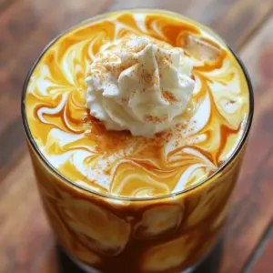 - 1 cup cold brew coffee - 1/2 cup heavy cream - 1/4 cup pumpkin puree - 2 tablespoons pure maple syrup - 1 teaspoon vanilla extract - 1/2 teaspoon pumpkin pie spice - 1/4 teaspoon ground cinnamon - Ice cubes - Whipped cream (for topping) - Additional pumpkin pie spice (for garnish) You might not have heavy cream at home. You can swap it for half-and-half or coconut cream. These options still give a rich taste. If you want a sweeter drink, try agave syrup or honey instead of maple syrup. These sweeteners work well with the pumpkin flavors. For a non-dairy version, choose almond milk or oat milk. These can replace the heavy cream. They add a nice taste without dairy. You can also use a dairy-free whipped topping for the final touch. This keeps the drink creamy without using any dairy products. Feel free to mix and match based on what you have. Cooking should be fun and flexible! If you want to make it your own, these swaps will help you enjoy your pumpkin cream cold brew just the way you like it. To start, gather your ingredients for the pumpkin cream. In a mixing bowl, combine: - 1/2 cup heavy cream - 1/4 cup pumpkin puree - 2 tablespoons pure maple syrup - 1 teaspoon vanilla extract - 1/2 teaspoon pumpkin pie spice - 1/4 teaspoon ground cinnamon Mix these ingredients well. You can use a whisk to blend them. For a fluffier cream, a hand blender works great too. Just blend until it thickens slightly. Now, let’s put together your cold brew. Grab a tall glass and fill it halfway with ice cubes. Pour in 1 cup of cold brew coffee until the glass is about three-quarters full. This keeps your drink nice and cold. Next, take your pumpkin cream and carefully spoon or pour it over the cold brew. You can let it float on top or swirl it into the coffee for a fun look. To finish this treat, add a generous dollop of whipped cream on top. Then, sprinkle some extra pumpkin pie spice over the whipped cream. This adds a lovely flavor and a nice touch of color. Now, stir gently before sipping. You can mix the pumpkin cream with the rich coffee or enjoy the layered look. This drink is not just tasty; it’s a visual delight too! For the full recipe, check the earlier section. Enjoy your pumpkin cream cold brew! To make your pumpkin cream thick, start with cold heavy cream. Cold cream whips better. Whisk the mixture fast and keep at it until it thickens. If you want more fluff, use a hand blender. This adds air and makes it light. Next, balance the flavors well. The pumpkin puree should shine without being too sweet. Use maple syrup for a warm sweetness. A sprinkle of pumpkin pie spice adds that fall vibe. Taste as you mix to get it just right. To make cold brew at home, use coarsely ground coffee. Mix one cup of coffee with four cups of cold water. Let it steep in the fridge for 12 to 24 hours. Then strain it through a coffee filter. You’ll have a smooth base for your drink. For coffee beans, choose medium to dark roasts. They have rich flavors that work well with pumpkin. Look for beans that are freshly roasted for the best taste. Serve your pumpkin cream cold brew in clear glasses. This shows off the lovely layers of coffee and cream. Add a cinnamon stick for style. A small pumpkin slice on the rim looks cute, too. For an extra touch, top with whipped cream. Dust some pumpkin pie spice on top for flair. These small details make your drink stand out and taste even better. {{image_4}} You can add fun flavors to your pumpkin cream cold brew. A drizzle of chocolate or caramel gives it a sweet twist. Just pour it in before adding the pumpkin cream. You can also play with spices. Try adding nutmeg or ginger for a warm touch. These small changes can make your drink unique. Fall is the perfect time to experiment with flavors. If you want to swap pumpkin for other tastes, try apple or pecan. These flavors still give that cozy vibe. In summer, you may want lighter options. Consider using vanilla or coconut for a refreshing cold brew. Both provide a sweet, creamy flavor that’s perfect for hot days. Want a sugar-free version? You can use stevia or monk fruit as sweeteners. This keeps your drink tasty without extra sugar. You can also adjust sweetness by using less maple syrup. For a richer flavor, add more syrup or honey. This lets you customize your drink to your liking. To keep pumpkin puree fresh, store it in an airtight container. Place it in the fridge. It can last up to a week. For longer storage, freeze it in ice cube trays. Then, transfer the cubes to a freezer bag. This way, you can use small amounts later. For heavy cream, always keep it in the coldest part of the fridge. Close the carton tightly after each use. Heavy cream lasts about a week past the date on the label. Check for any off smells or changes in texture to ensure its freshness. You can prepare the pumpkin cream ahead of time. Mix the cream, pumpkin puree, and spices as described in the recipe. Store it in the fridge for up to two days. When you’re ready to serve, just whisk it again to fluff it up. For the cold brew coffee, brew it in advance and keep it chilled in the fridge. It lasts for about a week. Make sure to cover it tightly to keep the flavors fresh. Pumpkin puree lasts about a week in the fridge and up to three months in the freezer. Heavy cream can last a week after opening, but always check for freshness. To check if your pumpkin puree is still good, look for dark spots or an off smell. For heavy cream, if it smells sour or looks lumpy, it's time to toss it. Keep these tips in mind to enjoy your pumpkin cream cold brew at its best. Yes, you can use regular coffee. However, cold brew has a different taste. Cold brew is less bitter and smoother. It also has a stronger flavor since it steeps longer. If you use hot coffee, let it cool first. This will help keep the drink refreshing and tasty. You can use butternut squash puree or sweet potato puree. Both give a nice pumpkin flavor. If you want a lighter option, try using applesauce. It adds sweetness and moisture but less pumpkin taste. You can also mix spices to add more pumpkin flavor if needed. To make it dairy-free, use coconut cream or almond milk. Both will give a nice creaminess. For the whipped cream, try coconut whipped cream. It works well as a topping. Always check labels to ensure there are no dairy ingredients. The pumpkin cream cold brew recipe makes two servings. Each serving is perfect for sharing or enjoying alone. You can easily double the recipe for more servings. Just keep the ingredient ratios the same for great results. This drink is great in the fall. It fits well with cozy days and holiday gatherings. Serve it at brunch or with friends. It also makes a fun treat for Halloween parties. Enjoy it whenever you want a taste of autumn. This blog post explored a delicious pumpkin cream cold brew recipe. You learned about key ingredients, helpful tips for preparation, and fun variations to try. Remember, you can adjust flavors and substitute ingredients to suit your taste. Don't hesitate to experiment with different spices or sweetness levels. Enjoy this seasonal drink at gatherings or just for yourself. It’s easy, fun, and packed with flavor. Make it your own, and savor every sip!