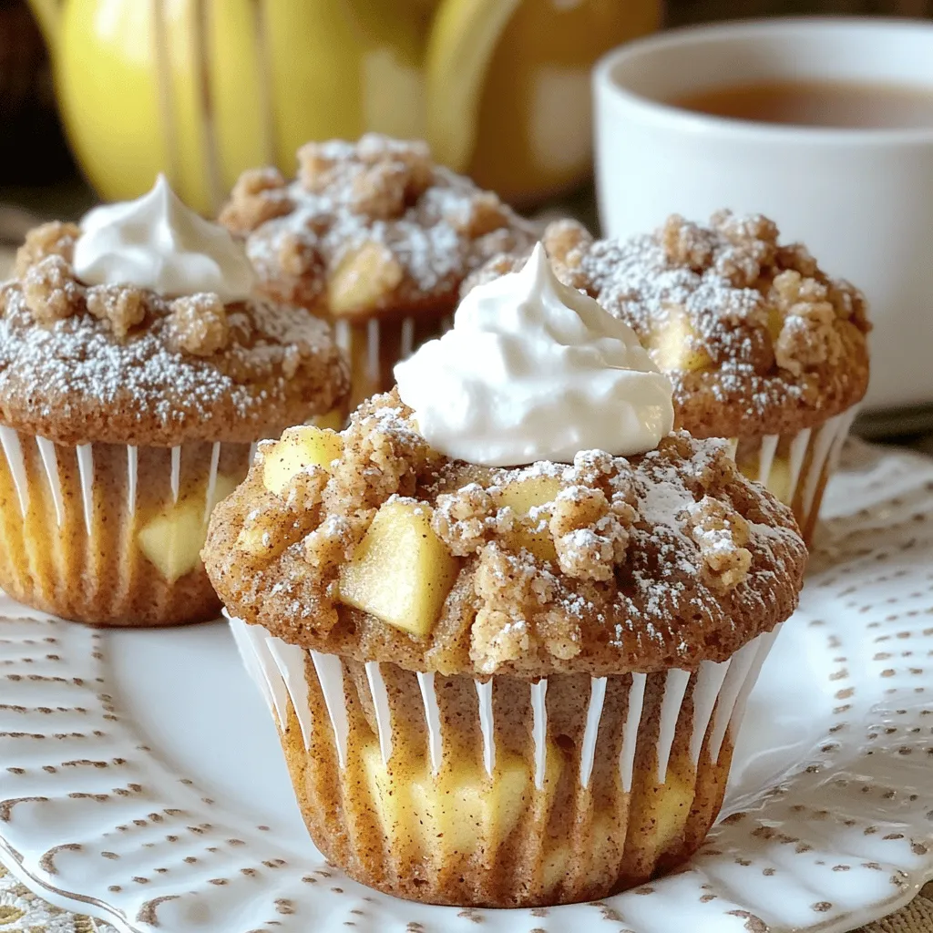 Apple Muffins with Crumb Topping Easy and Flavorful Recipe