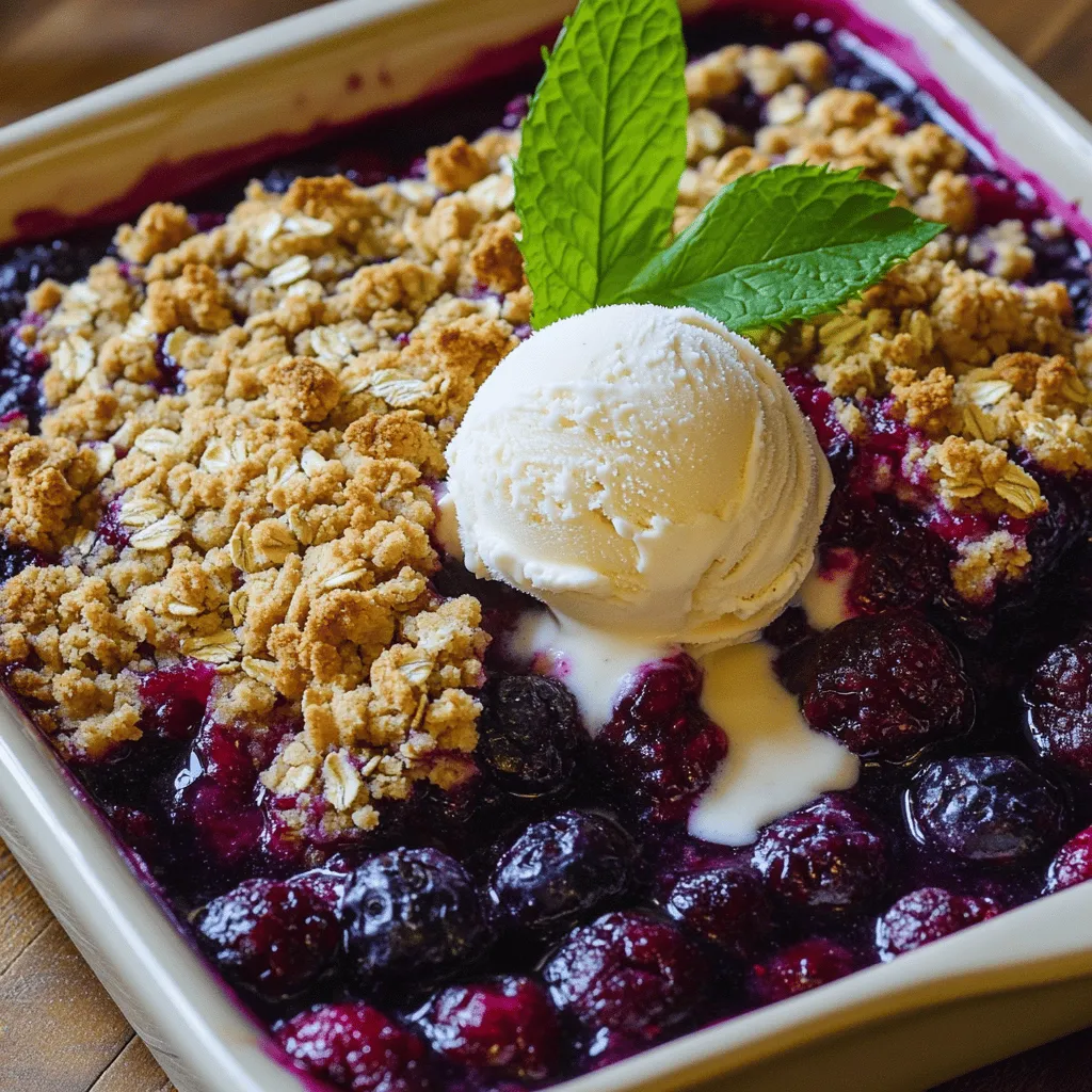 Saskatoon Berry Crisp Delightful and Simple Recipe