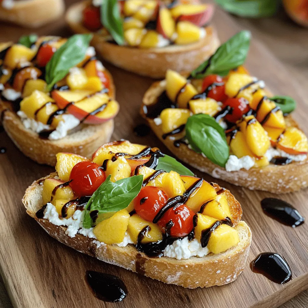 Best Peach Bruschetta Fresh Flavorful Summer Delight