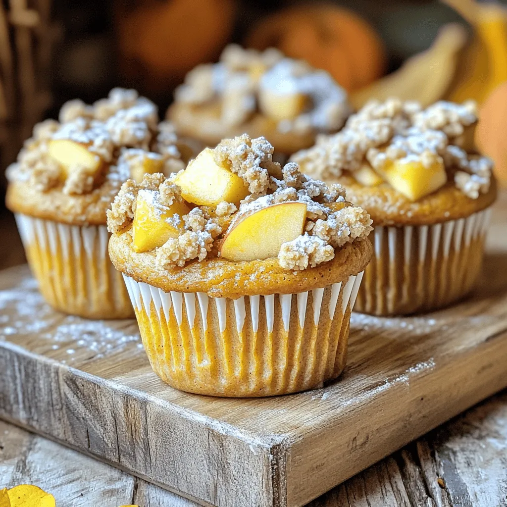 Apple Pumpkin Streusel Muffins Delightfully Simple Recipe