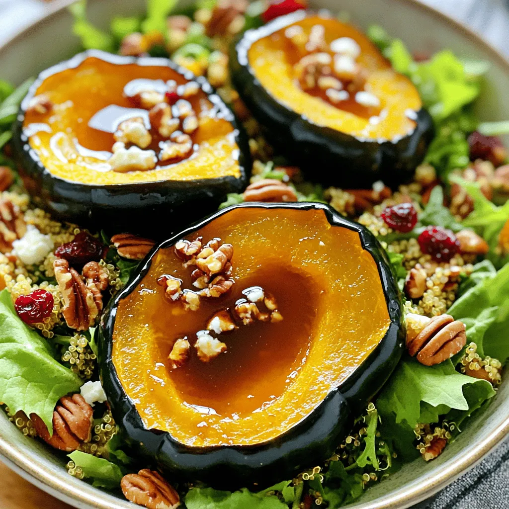 Maple Glazed Acorn Squash Quinoa Salad Delight