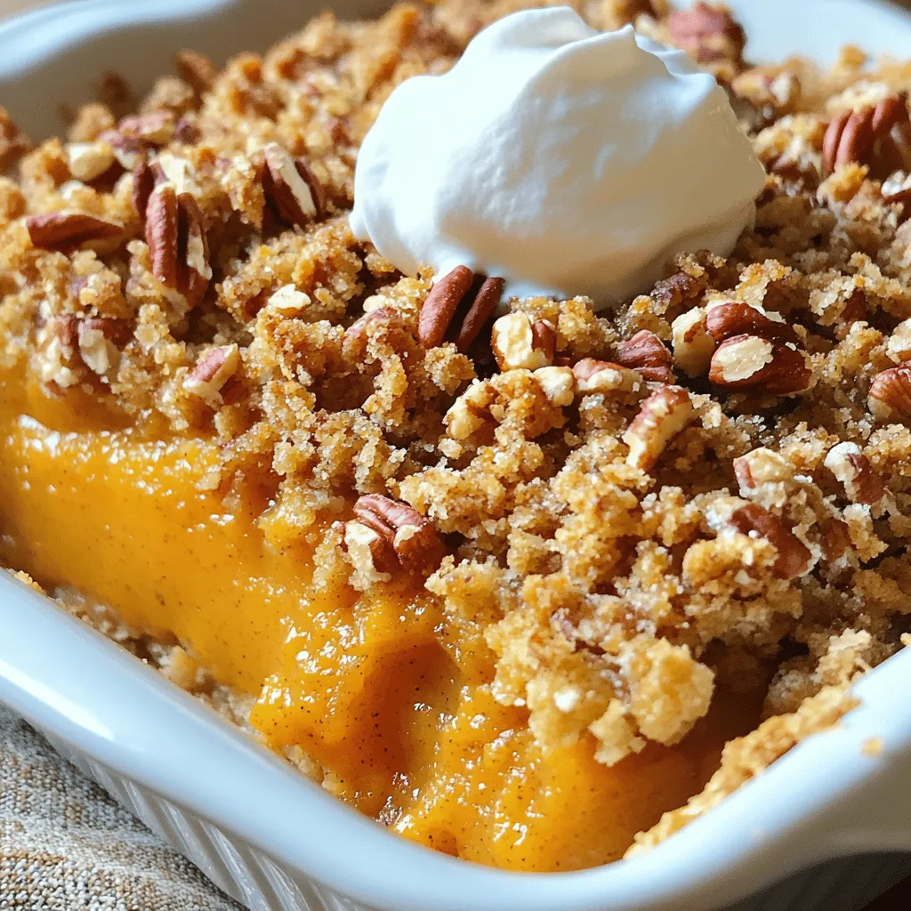 Pumpkin Pie Crisp Delightful Fall Dessert Recipe