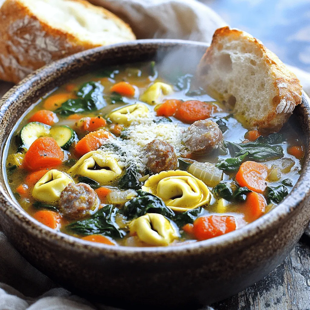 Sausage Spinach Tortellini Soup Flavorful Comfort Meal