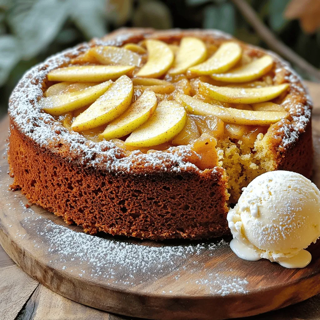 To make a delicious Amish applesauce cake, you will need these simple ingredients: - 2 cups unsweetened applesauce - 1 cup granulated sugar - 1/2 cup packed brown sugar - 1/2 cup vegetable oil - 3 large eggs - 2 cups all-purpose flour - 1 teaspoon baking soda - 1 teaspoon baking powder - 1 teaspoon ground cinnamon - 1/2 teaspoon ground nutmeg - 1/2 teaspoon salt - 1 cup chopped walnuts (optional) - 1/2 cup raisins (optional) Each ingredient plays a key role in the cake's flavor and texture. The applesauce adds moisture and sweetness, while sugars enhance the cake’s richness. The oil keeps the cake tender. Eggs provide structure and help the cake rise. Baking soda and baking powder work together to give the cake a light, fluffy texture. The spices, cinnamon and nutmeg, add warmth and depth. Finally, walnuts and raisins add a delightful crunch and sweetness, making the cake even more enjoyable. When gathering these ingredients, choose fresh applesauce for the best taste. This cake is easy to make and perfect for gatherings. You can use the optional ingredients based on your taste. With these ingredients, you will create a warm and comforting cake that everyone will love. 1. First, preheat your oven to 350°F (175°C). This step is key for even baking. 2. Next, take a 9x13 inch baking pan. Grease it well with butter or cooking spray. This helps the cake come out easily. 3. Now, dust the greased pan with flour. This will prevent sticking and keep your cake intact. 1. In a large bowl, pour in 2 cups of unsweetened applesauce. This adds moisture and flavor. 2. Add 1 cup of granulated sugar and 1/2 cup of packed brown sugar. Mix well to combine. 3. Then, pour in 1/2 cup of vegetable oil. Stir until everything is smooth and mixed. 4. Crack 3 large eggs into the bowl. Add them one at a time, mixing well after each. This makes the batter light and fluffy. 1. In another bowl, sift together 2 cups of all-purpose flour, 1 teaspoon of baking soda, and 1 teaspoon of baking powder. 2. Add 1 teaspoon of ground cinnamon, 1/2 teaspoon of ground nutmeg, and 1/2 teaspoon of salt. This blend gives your cake great taste. 3. Gradually mix the dry ingredients into the wet ingredients. Stir gently until just combined. It’s okay if there are a few lumps. 1. If you like, fold in 1 cup of chopped walnuts and 1/2 cup of raisins. These add texture and flavor to your cake. 1. Carefully pour the batter into the prepared pan. Use a spatula to spread it evenly. 2. Place the pan in the oven. Bake for 30 to 35 minutes. To check if it’s done, insert a toothpick in the center. If it comes out clean, the cake is ready. 1. Once baked, remove the cake from the oven. Let it cool in the pan for about 10 minutes. 2. After that, transfer the cake to a wire rack to cool completely. This prevents sogginess and keeps it fluffy. To get the best texture for your Amish applesauce cake, it is key to avoid overmixing. When you combine the wet and dry ingredients, mix just until you see no flour. A few lumps in the batter are fine. They help keep the cake light and fluffy. This cake needs a light touch. Too much mixing makes it dense. To ensure a light and airy texture, beat the eggs well before adding them to the batter. This adds air and helps the cake rise. Use room temperature eggs, as they mix better. Once you add the flour, mix gently. This keeps the batter from becoming tough. For a lovely presentation, slice the cake and arrange the pieces on a rustic wooden board. Dust them lightly with powdered sugar. Add thin slices of fresh apple for a charming touch. This makes the cake look inviting and fresh. You can also pair each slice with a scoop of vanilla ice cream. The cold creaminess balances the warm spices in the cake. This combo makes it a perfect dessert for any gathering. One common mistake is mismeasuring the ingredients. Make sure to use the right cup size and level off dry ingredients. Too much flour can make your cake dry. Use a kitchen scale if you have one for the most accuracy. Another mistake is baking at incorrect temperatures. Always preheat your oven to 350°F (175°C). An oven that is too hot can burn the edges, while a cooler oven may not bake it fully. Use an oven thermometer to check the temp if you are unsure. This will help your cake bake evenly and turn out just right. {{image_4}} You can make Amish applesauce cake even better. Try adding spices like cloves or allspice. These spices add warmth and depth to the flavor. You can also mix in shredded carrots or crushed pineapple. Both add moisture and a hint of sweetness. They make the cake even more delicious and fun to eat. If you need gluten-free options, use gluten-free flour. Many brands work well in this recipe. You can also make it vegan. Substitute the eggs with flaxseed meal mixed with water. Use coconut oil or applesauce instead of vegetable oil. These swaps keep the flavor while meeting dietary needs. For toppings, cream cheese frosting is a classic choice. It adds a rich, tangy flavor that pairs well with the cake. If you want something different, try chocolate or caramel drizzles. They add sweetness and a lovely look to each slice. You can mix and match these ideas to find your favorite combination! You can keep your Amish applesauce cake at room temperature for about three days. Make sure to place it in a cool, dry spot. This keeps the cake fresh and tasty. If you want to store the cake longer, wrap it well in plastic wrap. This helps keep it moist. You can also use a cake container. Just make sure it is sealed tight to keep out air. To freeze the cake, first let it cool completely. Then, wrap it in plastic wrap, followed by aluminum foil. This protects it from freezer burn. You can freeze it for up to three months. When you’re ready to eat, thaw it in the fridge overnight. Enjoy it fresh, just like the day you baked it! Amish Applesauce Cake is a moist, spiced cake made with applesauce. It has roots in Amish cooking traditions, which focus on simple, hearty meals. This cake brings warmth and comfort, perfect for family gatherings. Its easy recipe makes it popular across many kitchens. The blend of spices and applesauce gives it a unique flavor that stands out. Yes, you can make this recipe vegan. Replace the eggs with flaxseed meal or applesauce. Use a plant-based oil instead of vegetable oil. For a sweetener, opt for agave syrup or coconut sugar. These swaps will keep the cake delicious while making it vegan-friendly. To keep your cake moist, use fresh applesauce and avoid overbaking. Adding a bit of yogurt or sour cream can enhance moisture. Make sure to check the cake with a toothpick a few minutes before the end of baking time. If it comes out clean, take it out to prevent dryness. Yes, sweetened applesauce works well. However, this will make the cake sweeter. You may want to reduce the granulated sugar slightly to balance the sweetness. The flavor will be different but still tasty, with a hint of extra sweetness. This cake pairs well with vanilla ice cream or whipped cream. A warm cup of coffee or tea is also great. For a fun twist, serve it with caramel sauce drizzled on top. Adding fresh apple slices as a garnish can make it even more appealing. This blog post covered everything you need to know about making Amish Applesauce Cake. From gathering ingredients to baking and storing, you have all the steps laid out clearly. Remember to mix well but don’t overdo it for the best texture. You can customize your cake with spices or toppings to make it unique. Follow these tips, and you’ll impress everyone with your baking skills. Enjoy making this delicious cake again and again!