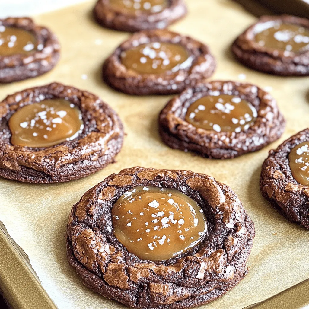 Salted Caramel Brownie Cookies Delightful and Rich Treat
