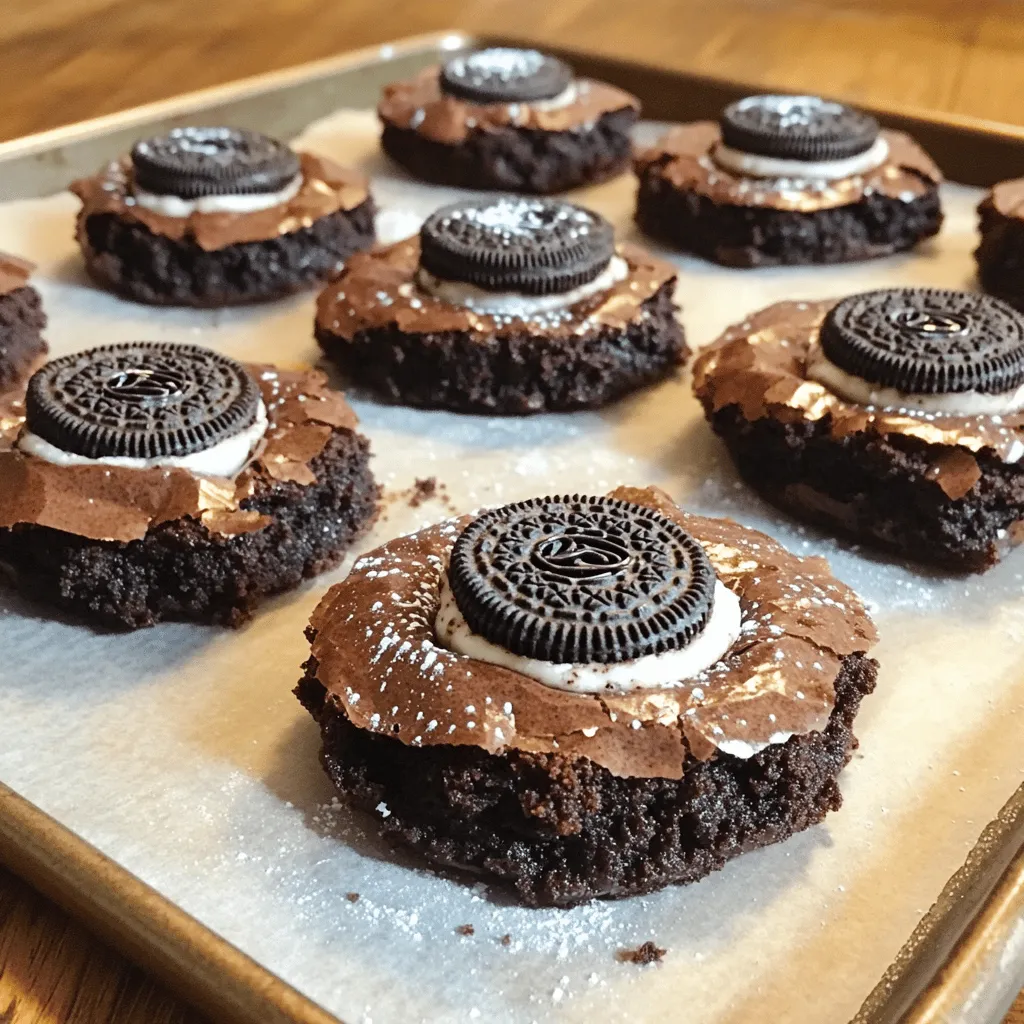 Oreo Stuffed Brownie Cookies Irresistible Treats