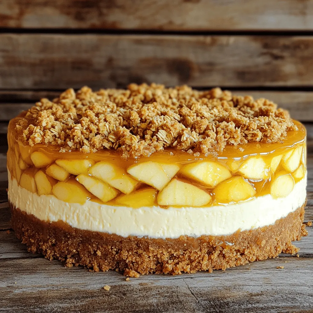 Irresistible Apple Crisp Cheesecake Easy and Delicious Recipe