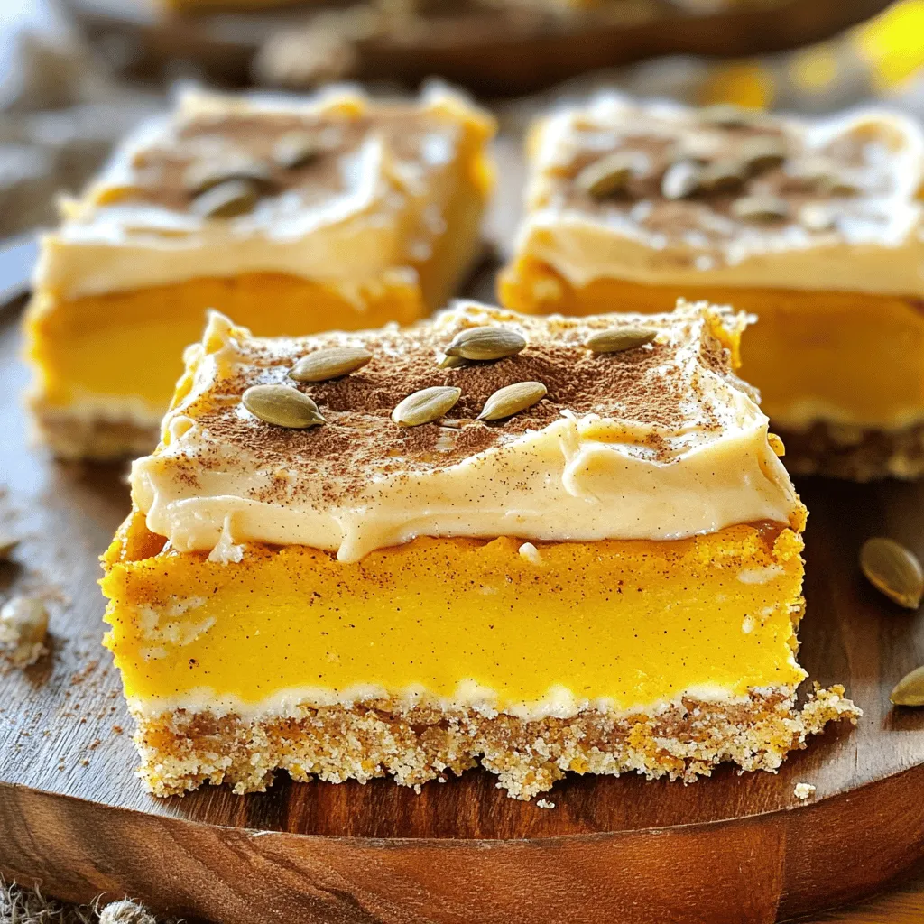 Pumpkin Bars with Brown Sugar Frosting Delightful Treat