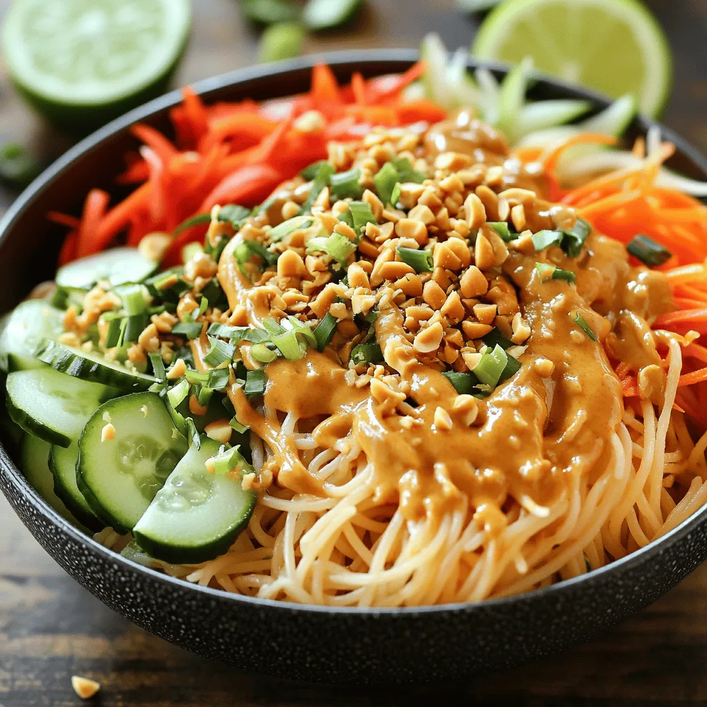 Spicy Thai Peanut Noodle Bowl Flavorful and Easy Dish